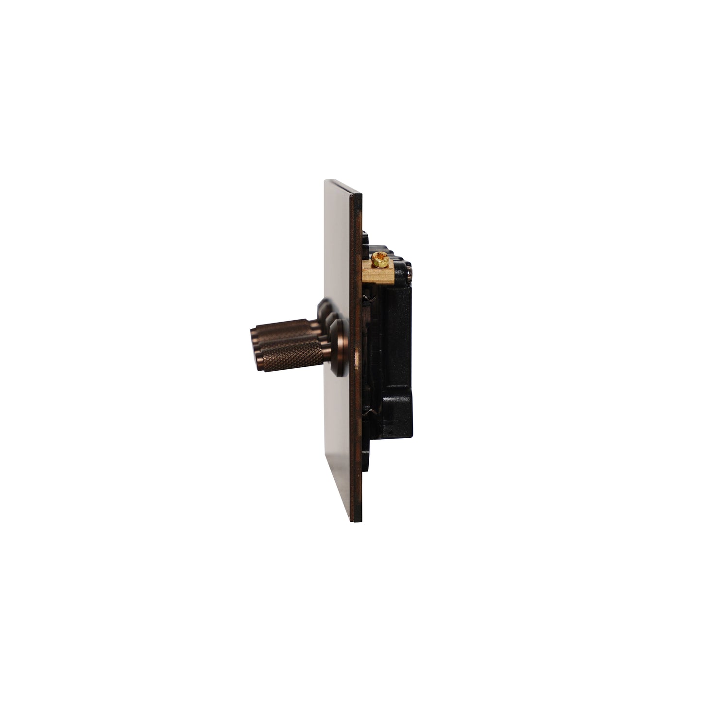 4 Gang 2 Way Switch (148) – Knurled Toggle – Stainless Steel / Copper