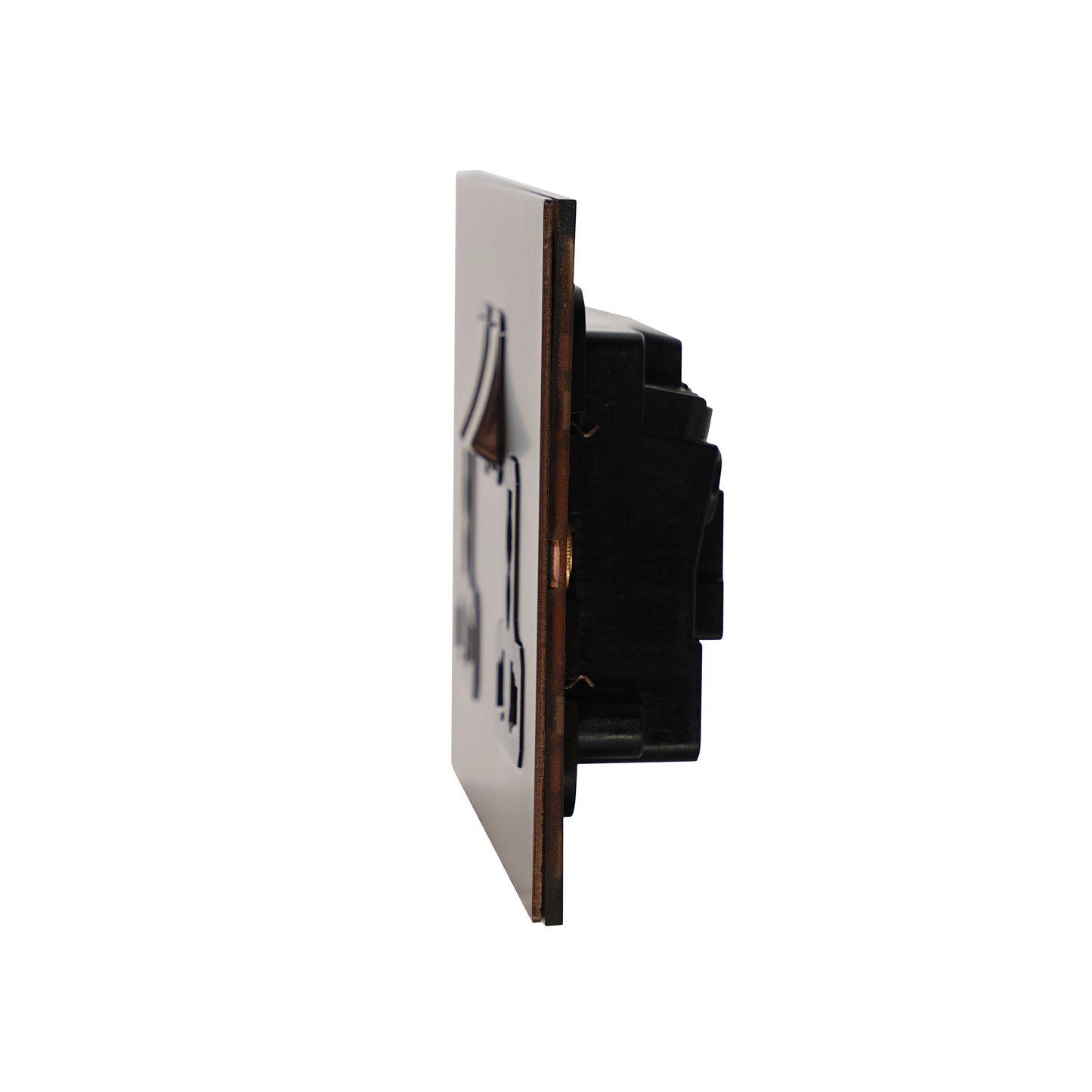 Double MF Socket 13A – On/Off – Stainless Steel