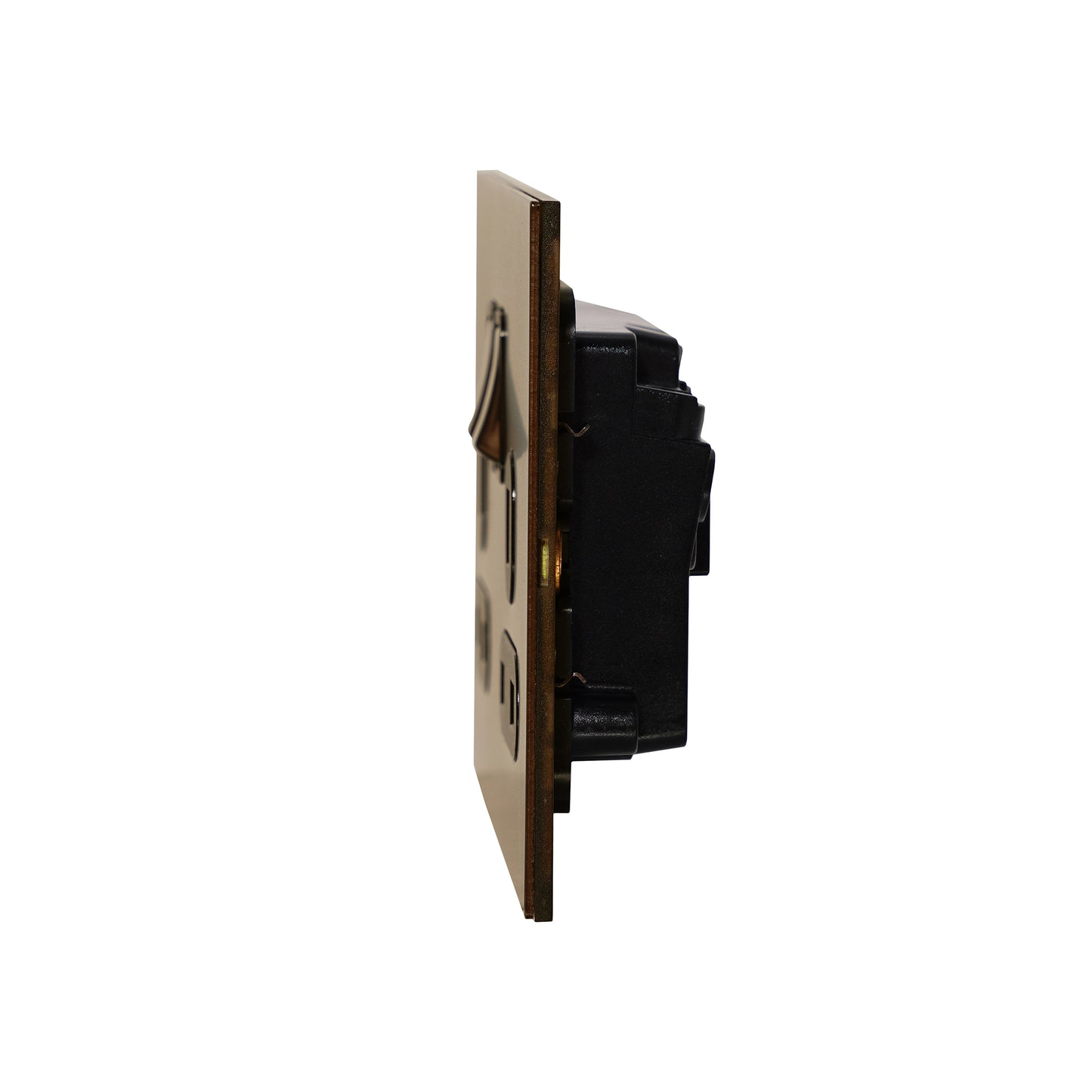 Double UK Socket 13A – On/Off – Stainless Steel