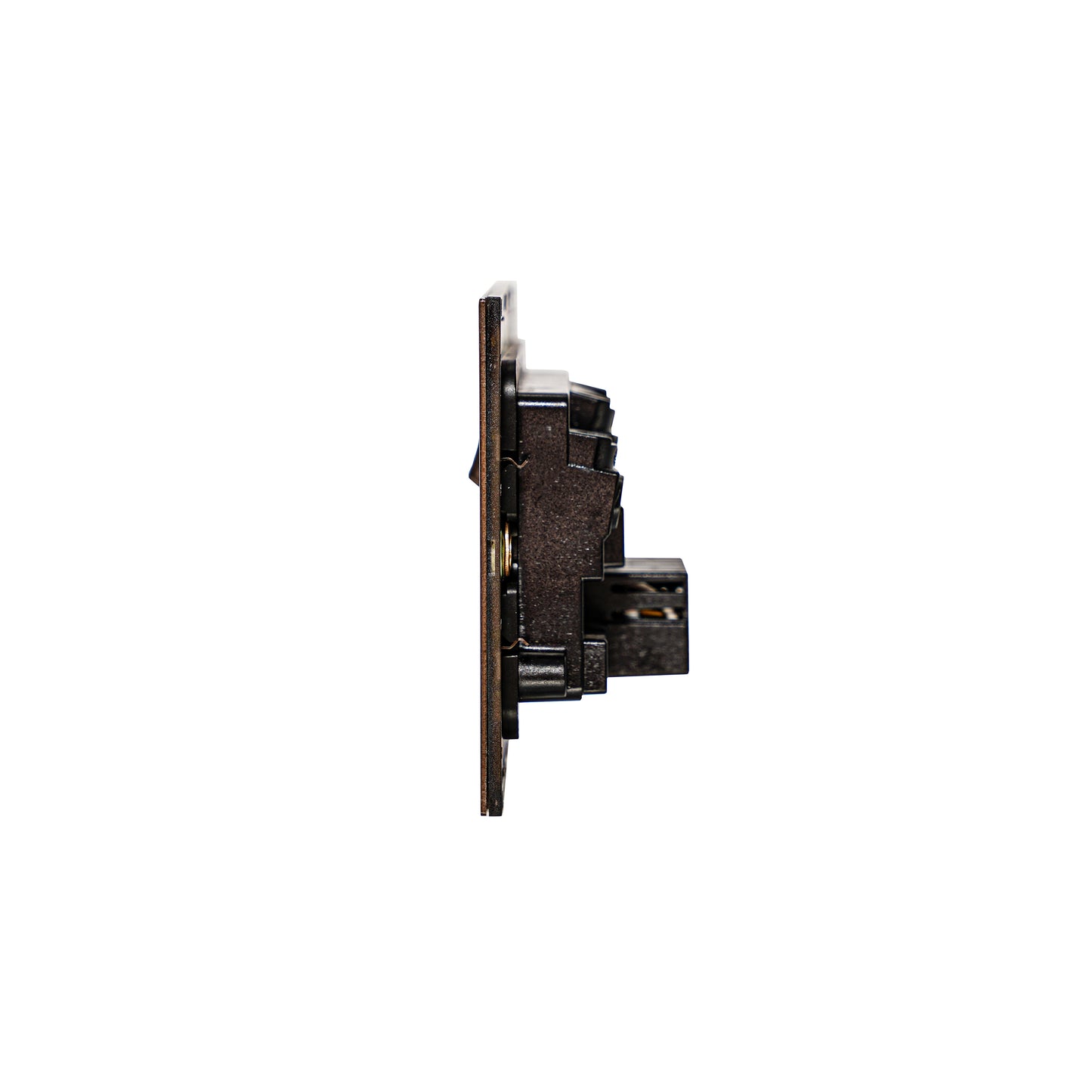 Double MF Socket 13A – On/Off + USB + Type-C – Stainless Steel