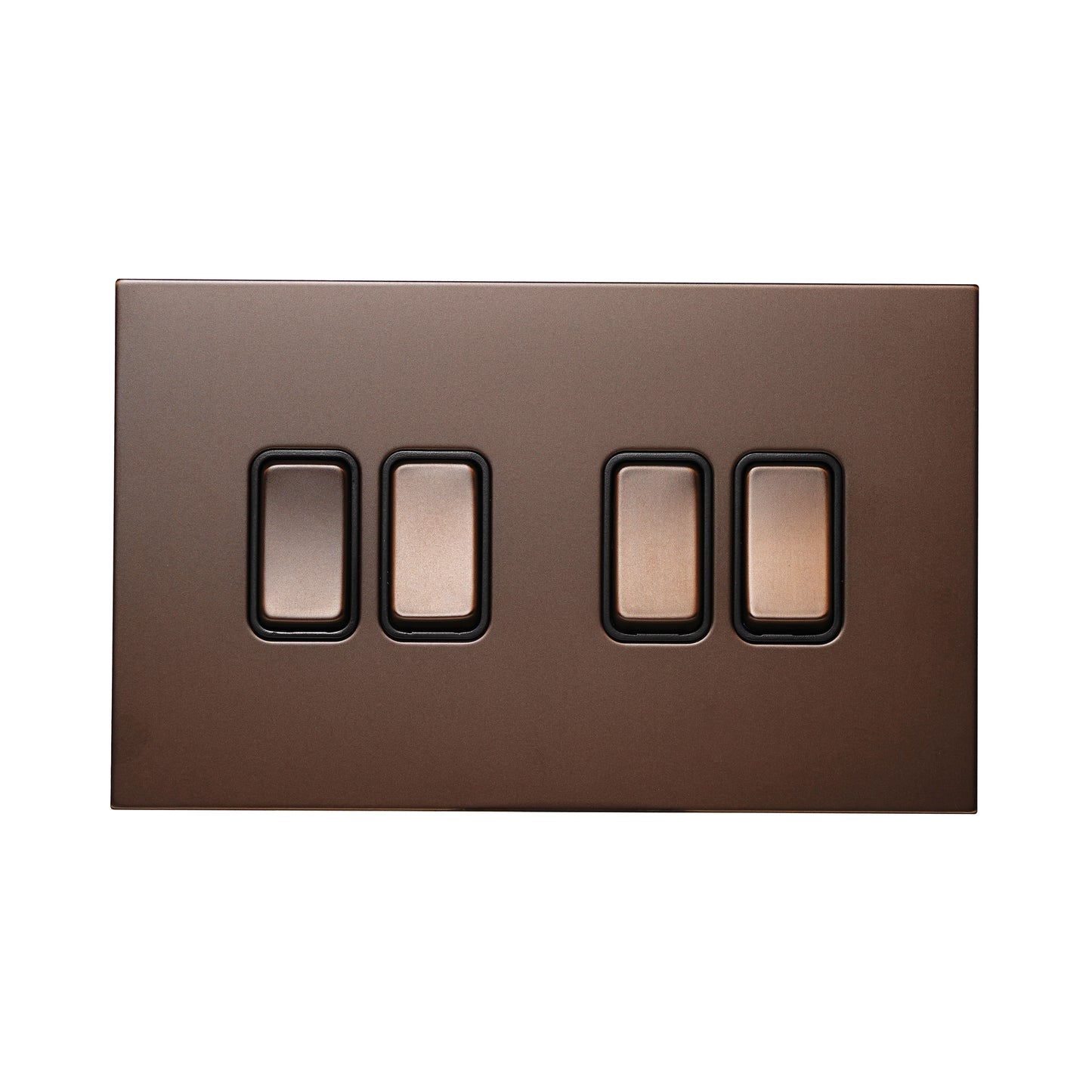 4 Gang 2 Way Switch (148) – Rocker Button – Stainless Steel
