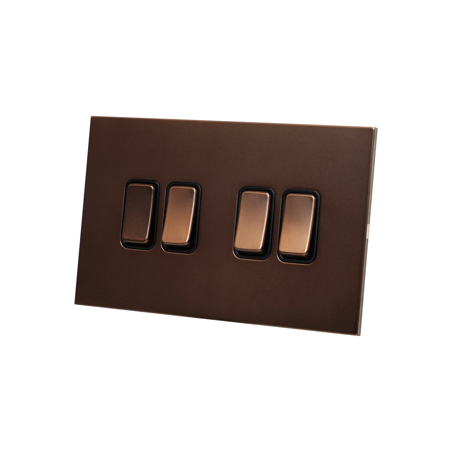 4 Gang 2 Way Switch (148) – Rocker Button – Stainless Steel