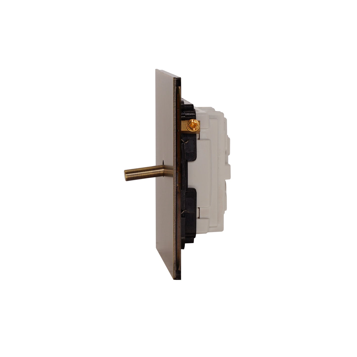 1 Gang Intermediate Switch – Plain Toggle – Stainless Steel / Copper