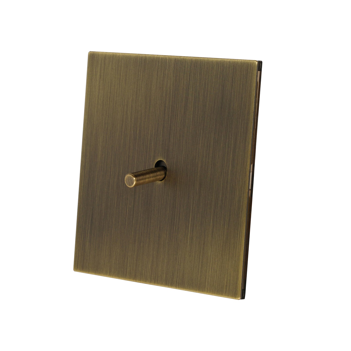 Door Bell Switch - Plain Toggle - Stainless Steel / Copper