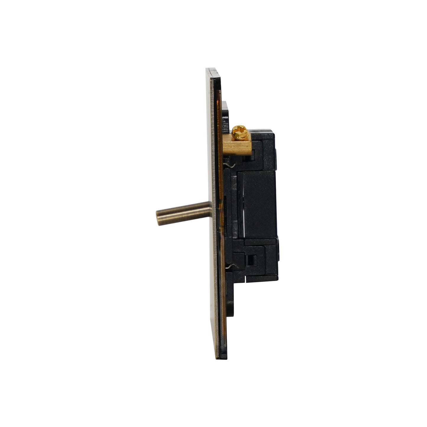 Door Bell Switch - Plain Toggle - Stainless Steel / Copper