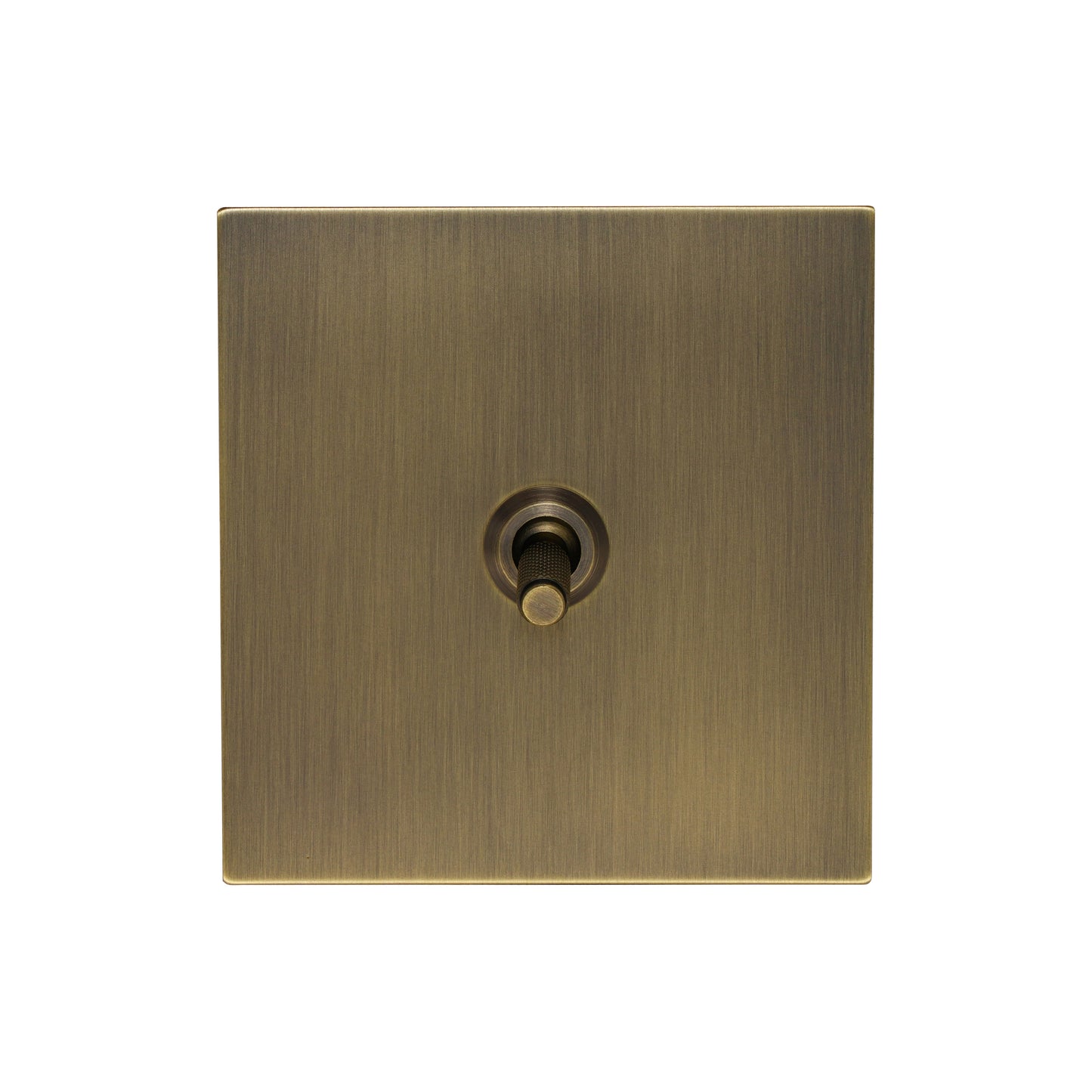 1 Gang 2 Way Switch – Knurled Toggle – Stainless Steel / Copper