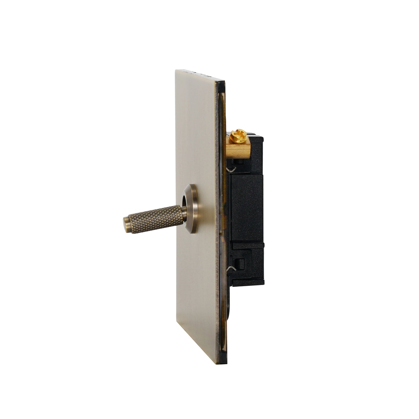 Door Bell Switch – Knurled Toggle – Stainless Steel / Copper