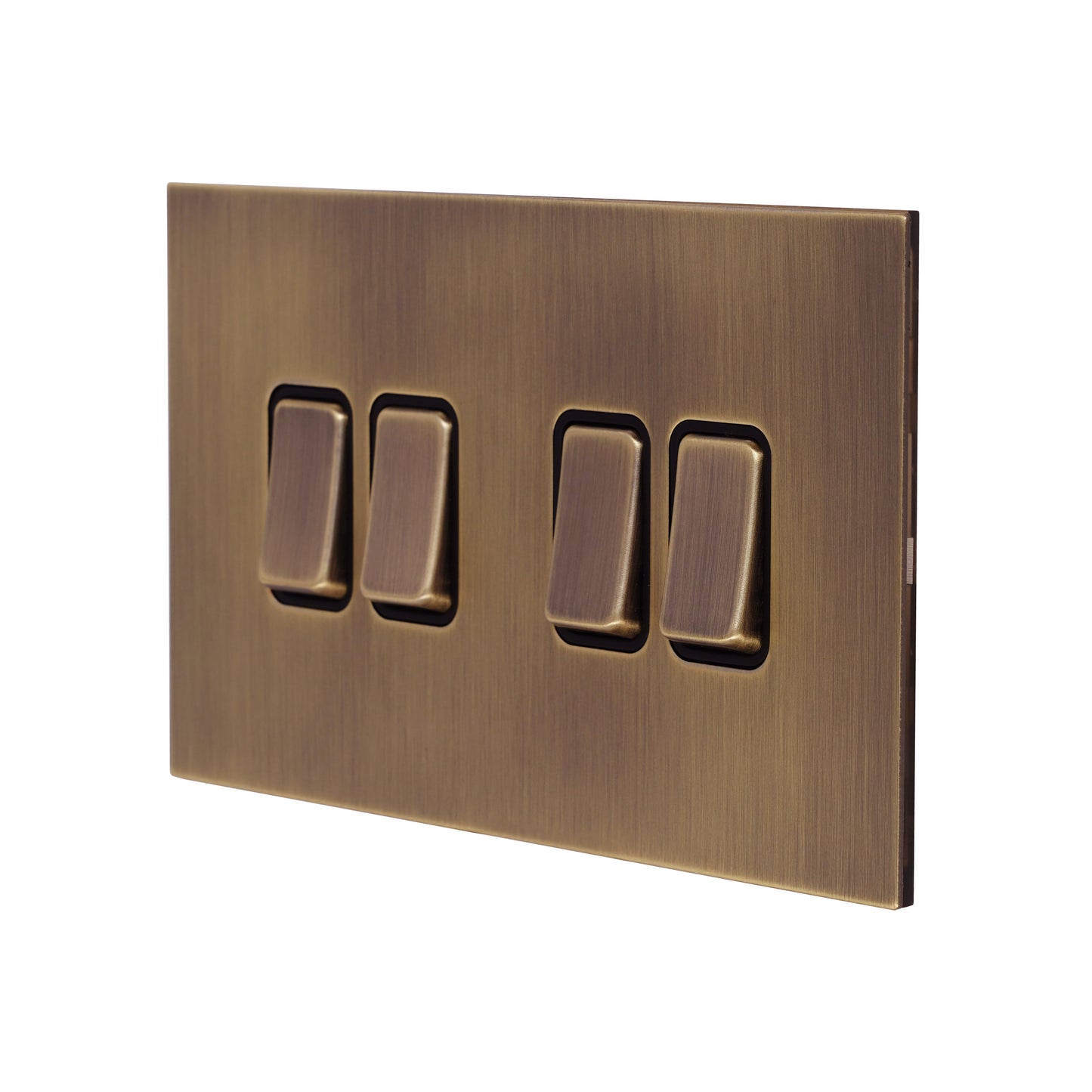 4 Gang 2 Way Switch (148) – Rocker Button – Stainless Steel