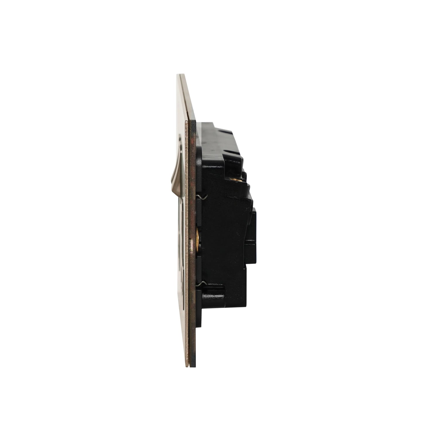 Double MF Socket 13A – On/Off – Stainless Steel