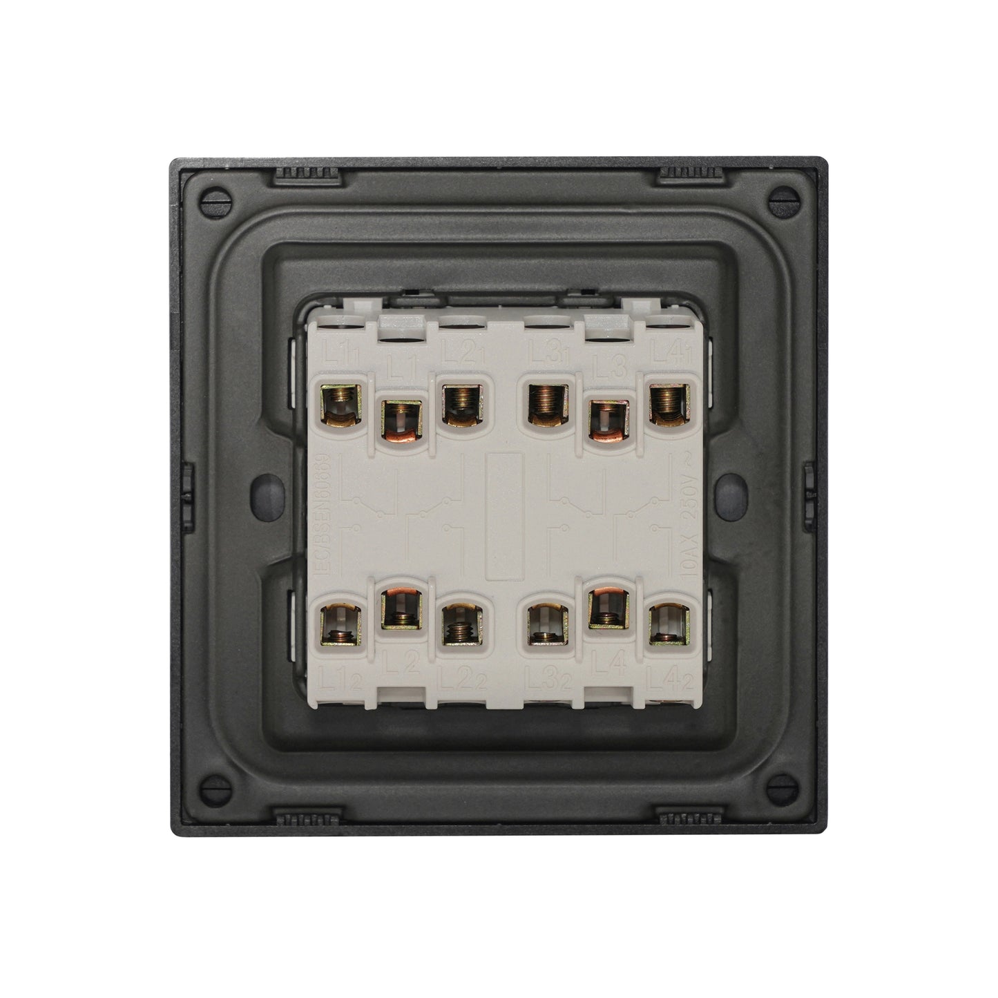 4 Gang 2 Way Switch – Ultra Thin Acrylic Glass