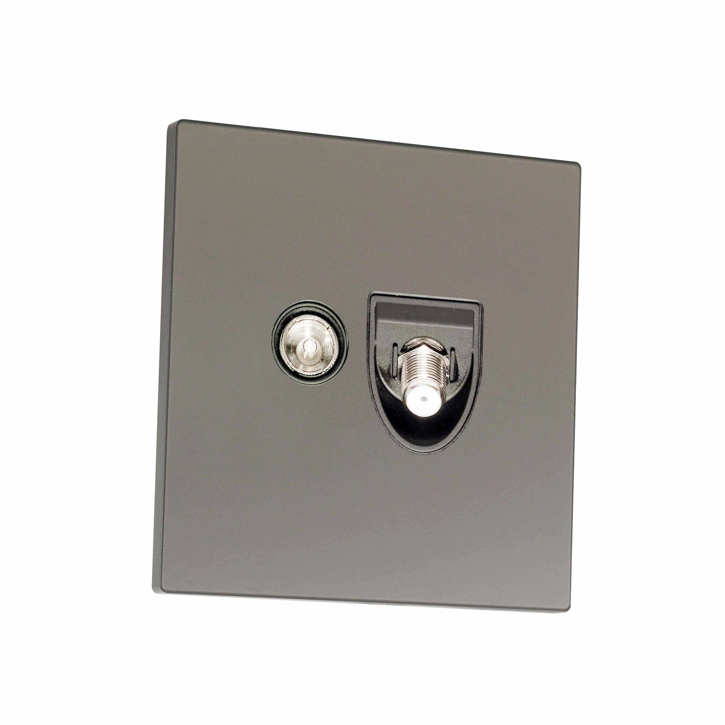 Satellite + TV Socket – Ultra Thin Acrylic Glass