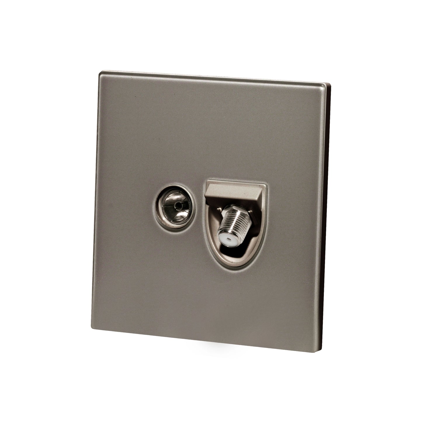 Satellite + TV Socket – Ultra Thin Acrylic Glass