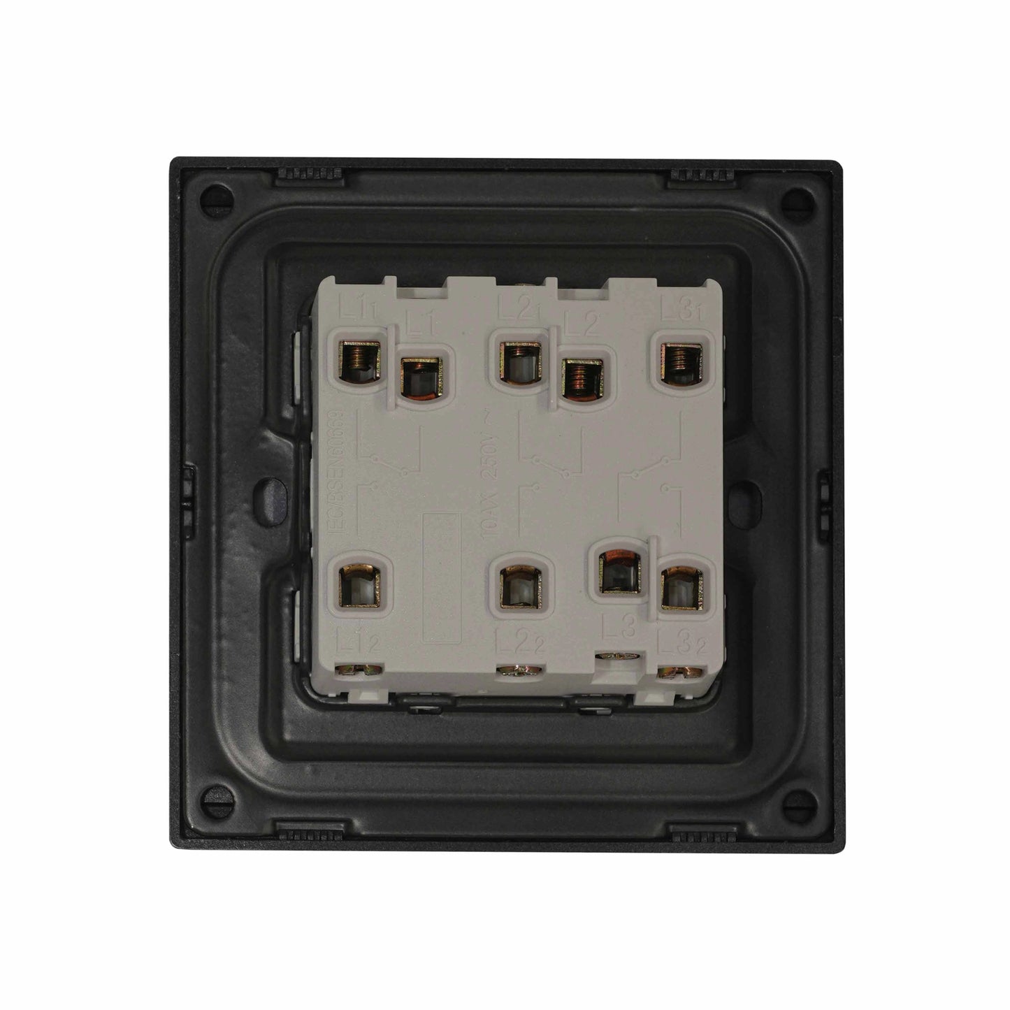 3 Gang 2 Way Switch – Ultra Thin Acrylic Glass
