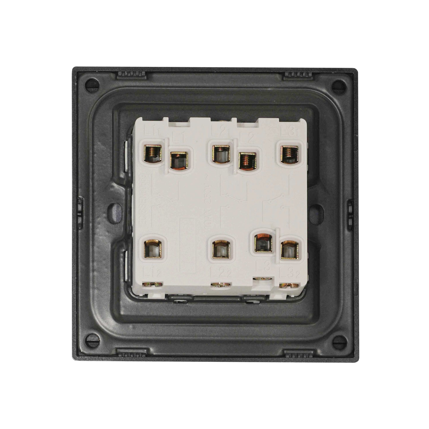 3 Gang 2 Way Switch – Ultra Thin Acrylic Glass
