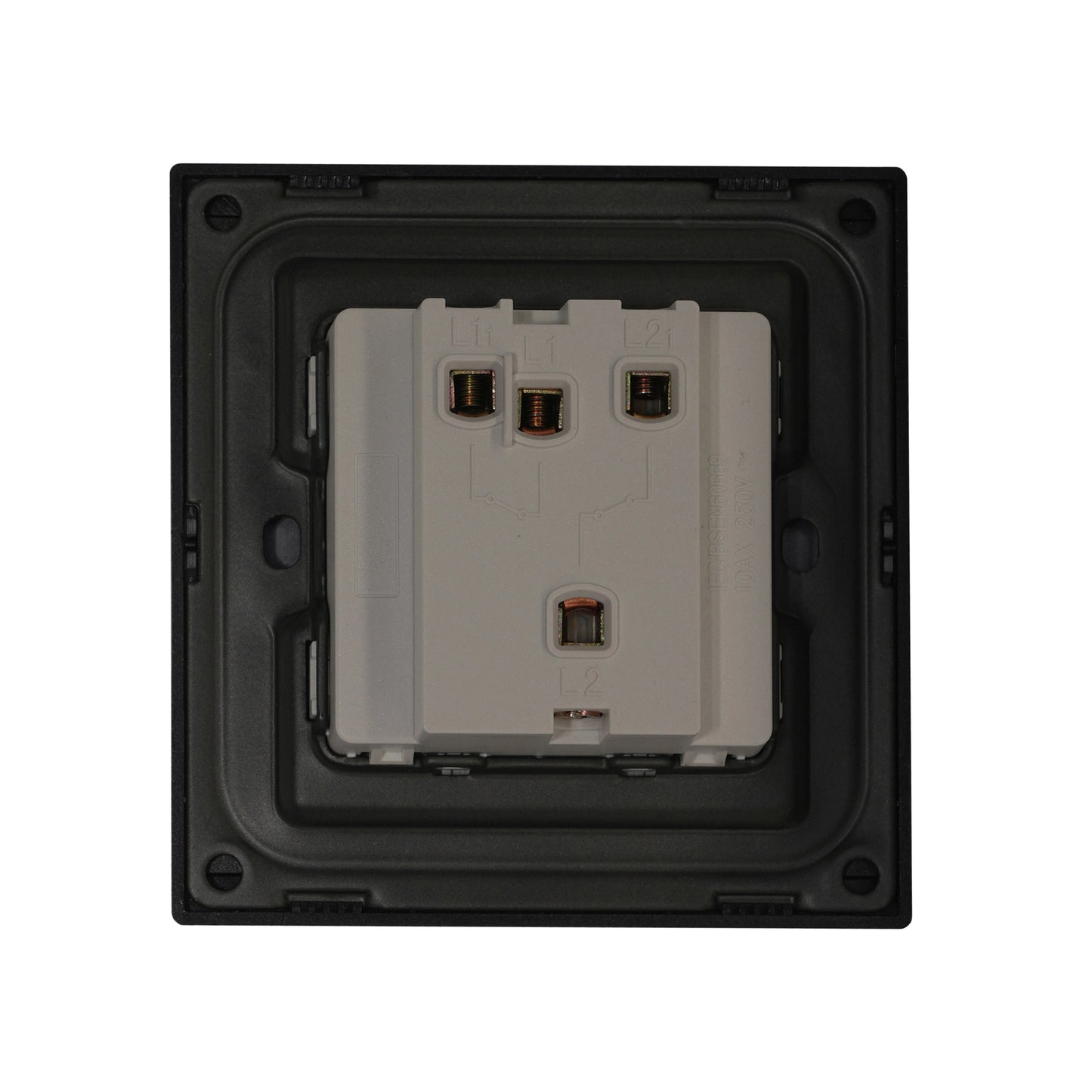 2 Gang 1 Way Momentary Switch – Ultra Thin Acrylic Glass
