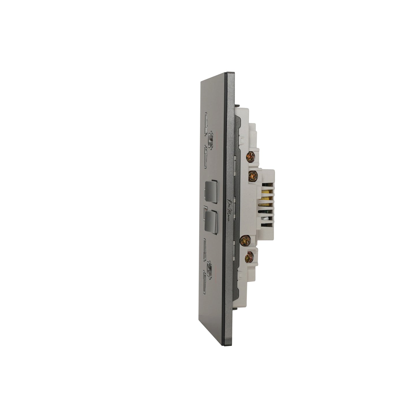 Double MF Socket 13A – USB + Type-C (5V 2.1A) – Ultra Thin Acrylic Glass