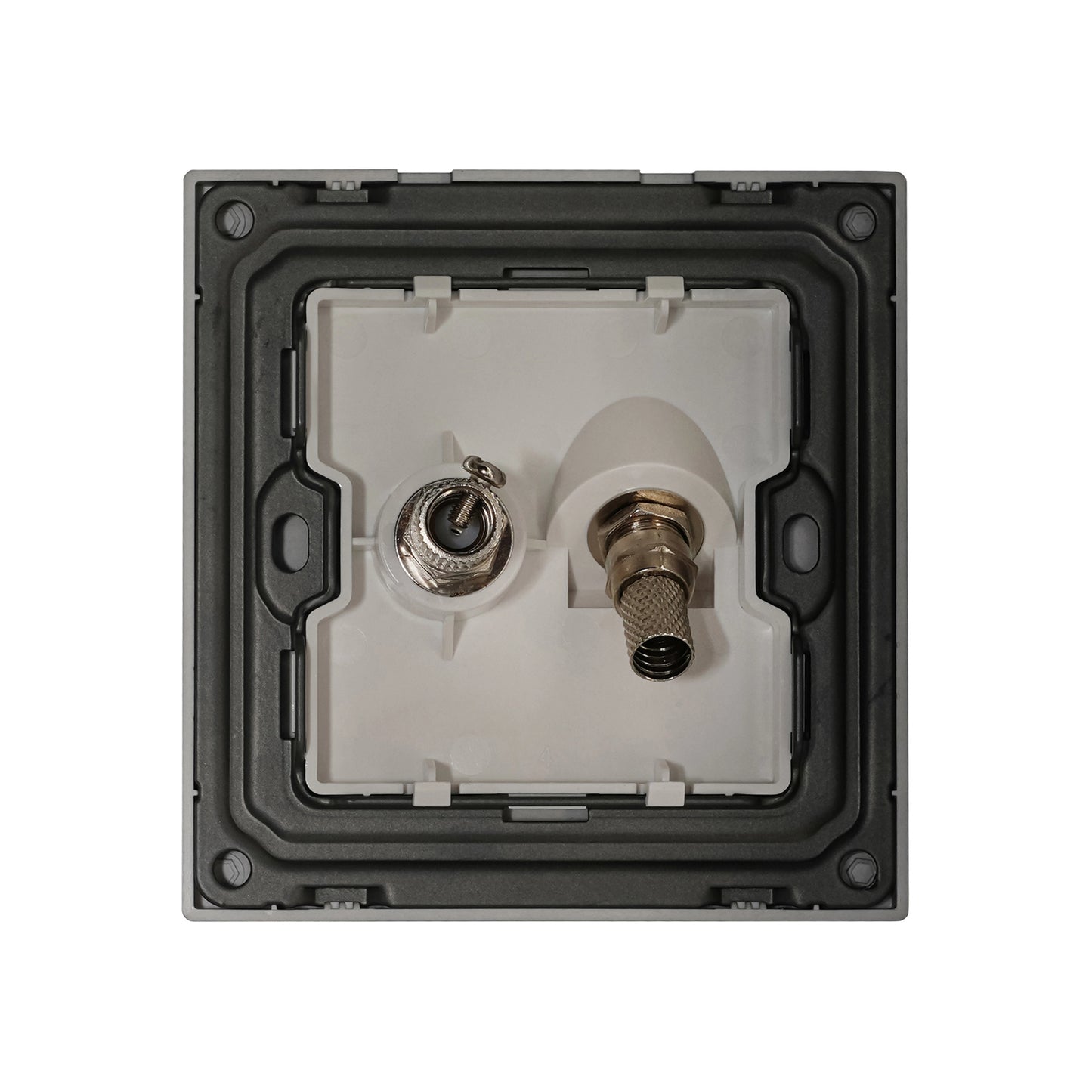 Satellite + TV Socket – Ultra Thin Plastic