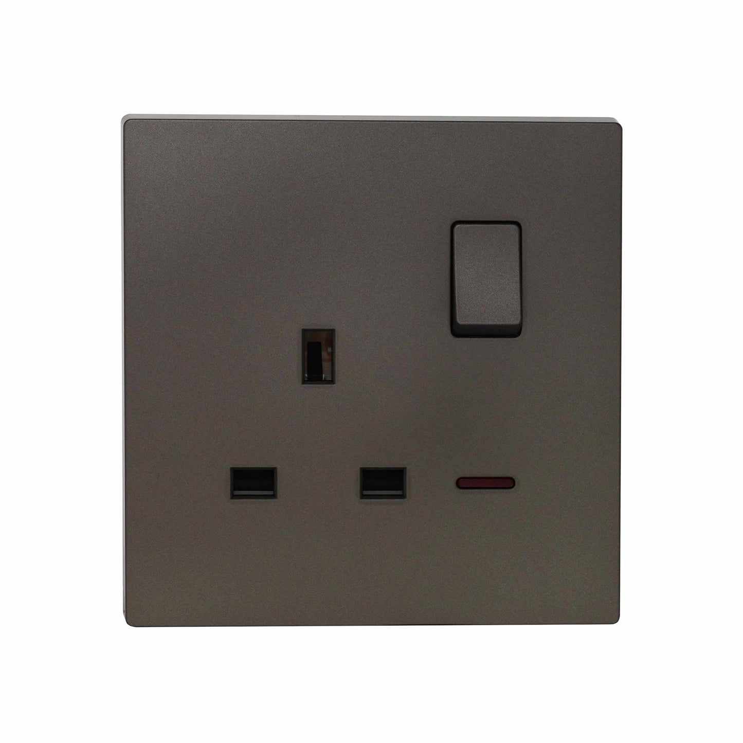 Single UK Socket 13A – Ultra Thin Plastic