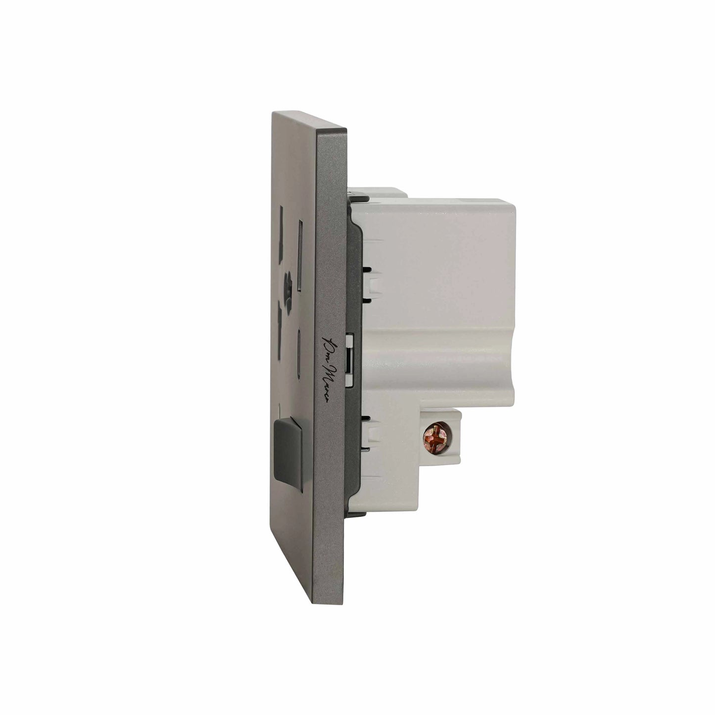 Single MF Socket 13A USB + Type-C (5V 2.1A) – Ultra Thin Plastic