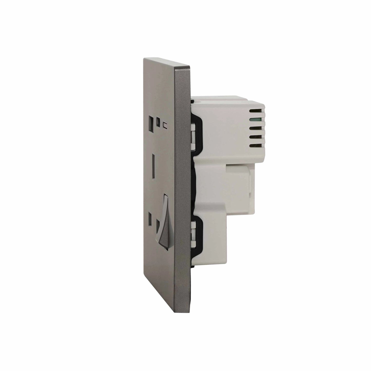 Single UK Socket 13A USB + Type-C (5V 2.1A) – Ultra Thin Plastic