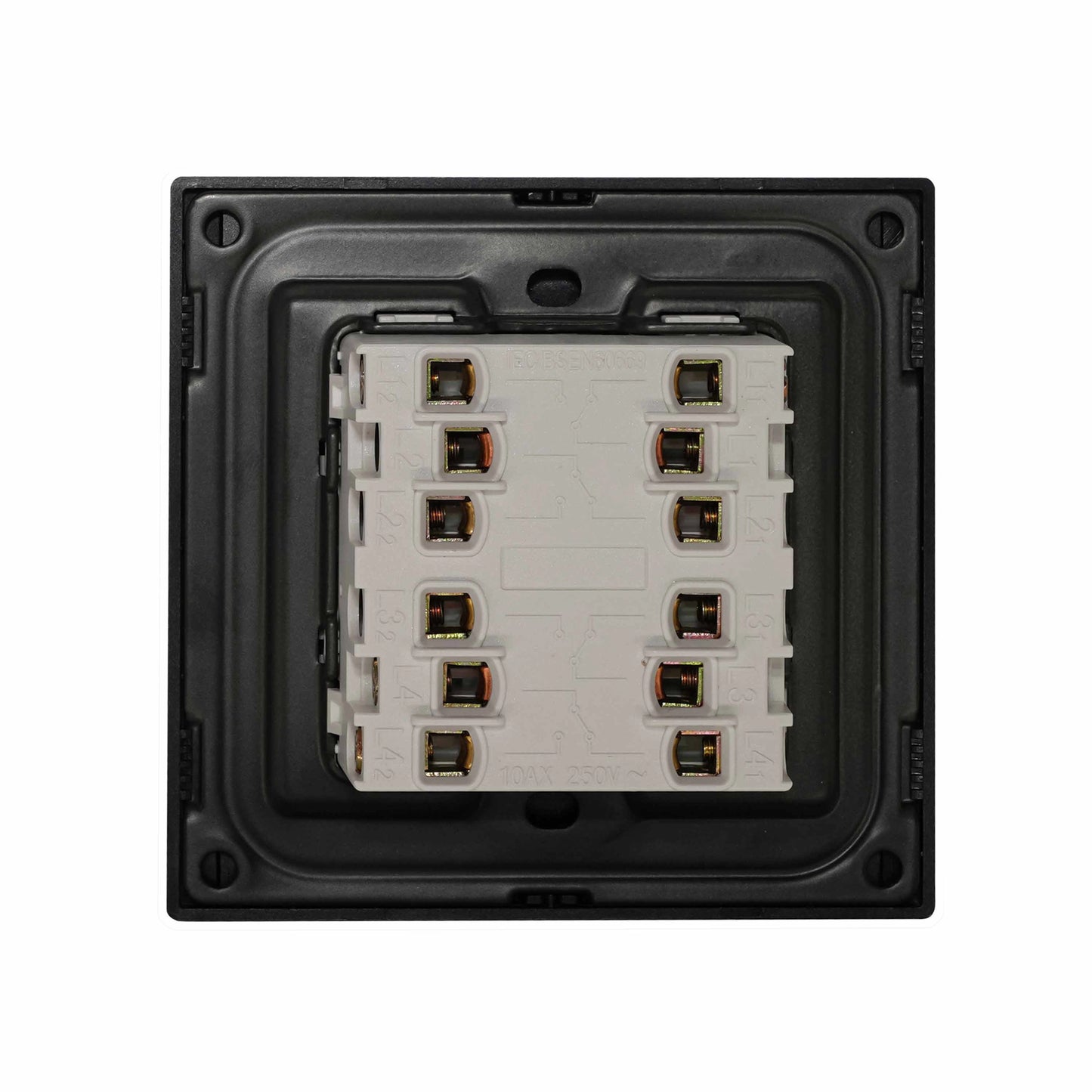 4 Gang 2 Way Switch – Ultra Thin Plastic