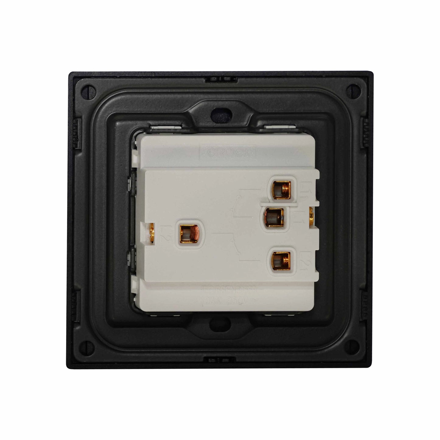 2 Gang 1 Way Switch – Ultra Thin Plastic