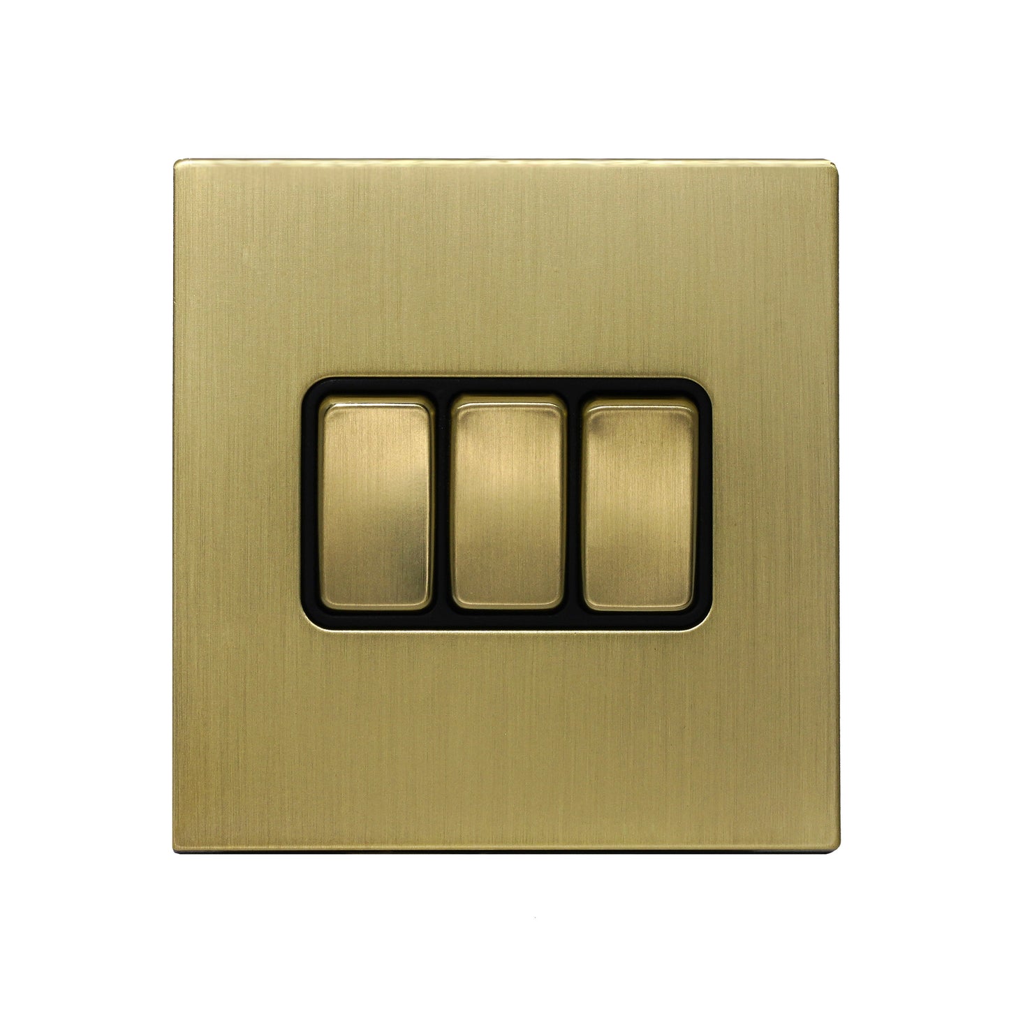 3 Gang 2 Way Switch – Rocker Button – Stainless Steel