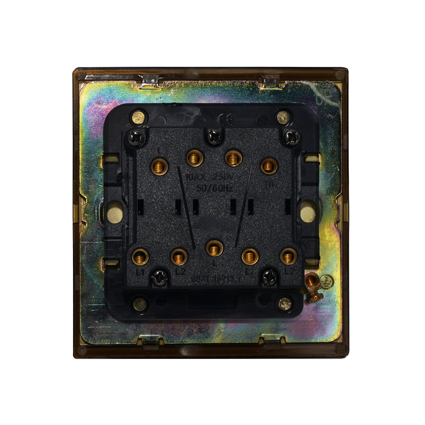 3 Gang 2 Way Switch – Rocker Button – Stainless Steel