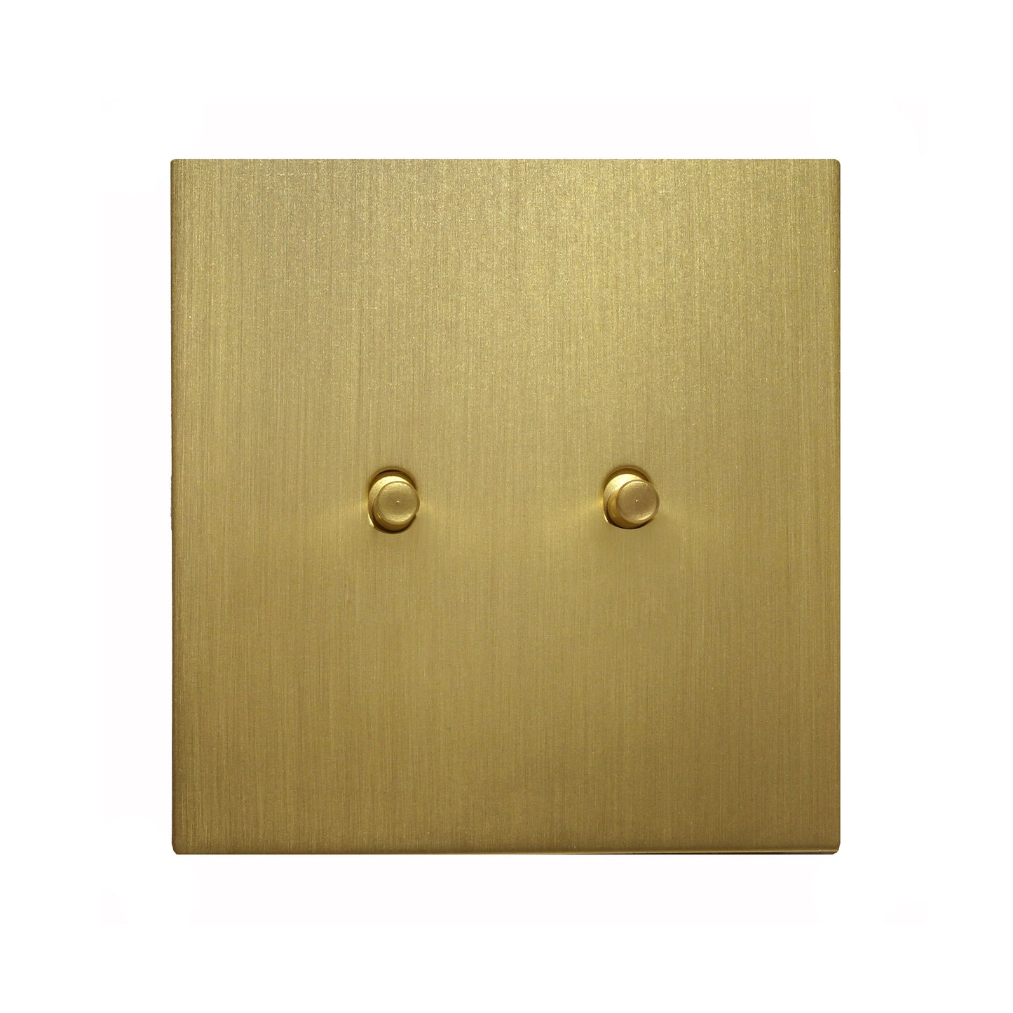 2 Gang Intermediate Switch – Plain Toggle – Stainless Steel / Copper