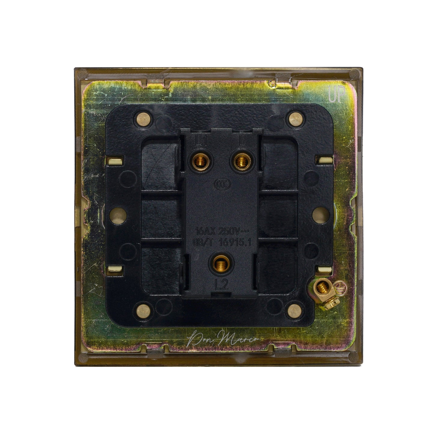 Door Bell Switch – Knurled Toggle – Stainless Steel / Copper