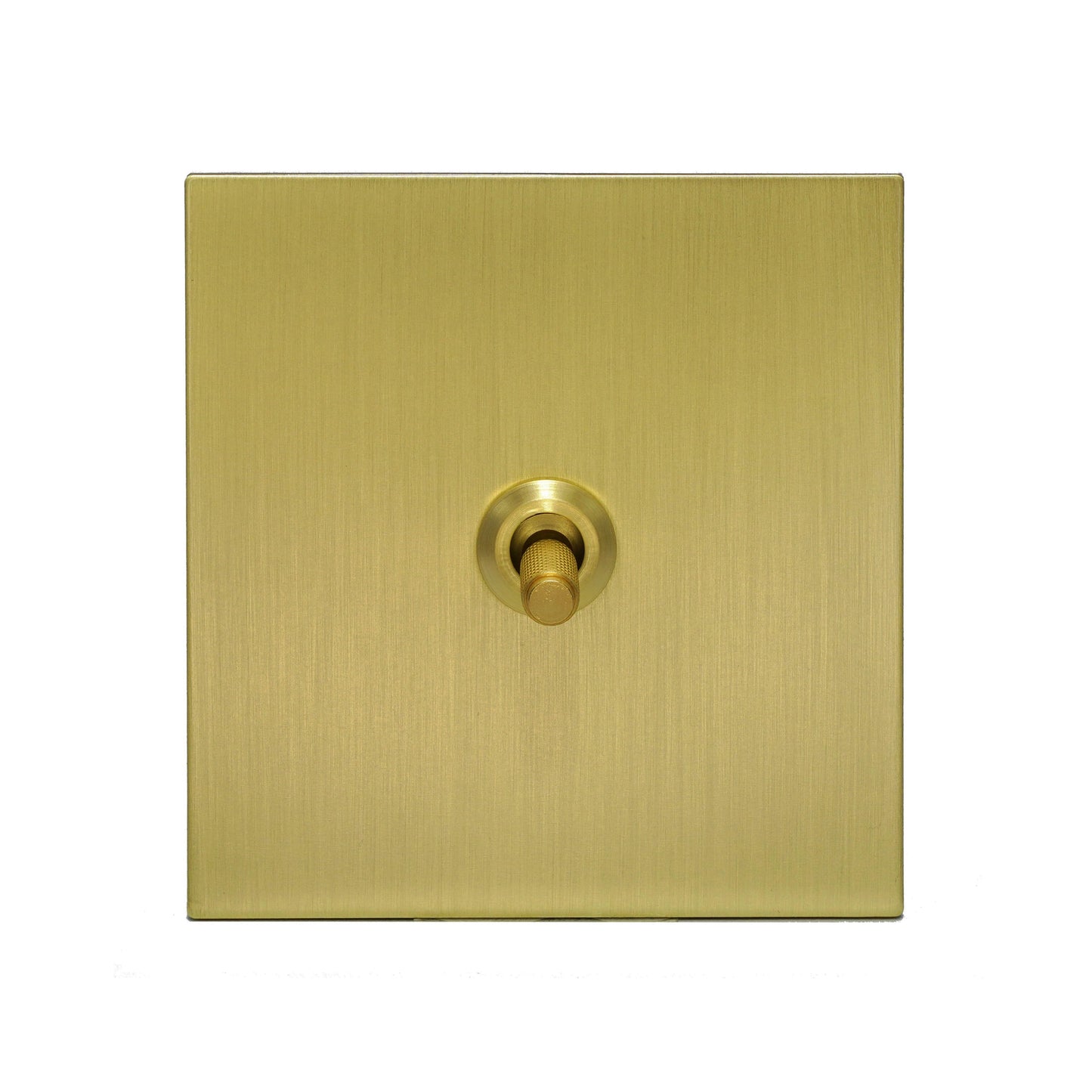 1 Gang 2 Way Switch – Knurled Toggle – Stainless Steel / Copper