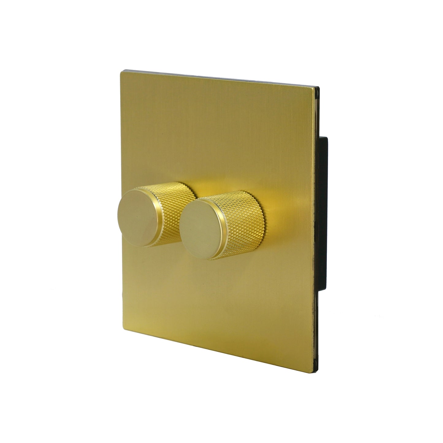 Double Light Dimmer – 2 x 500W Each – Stainless Steel