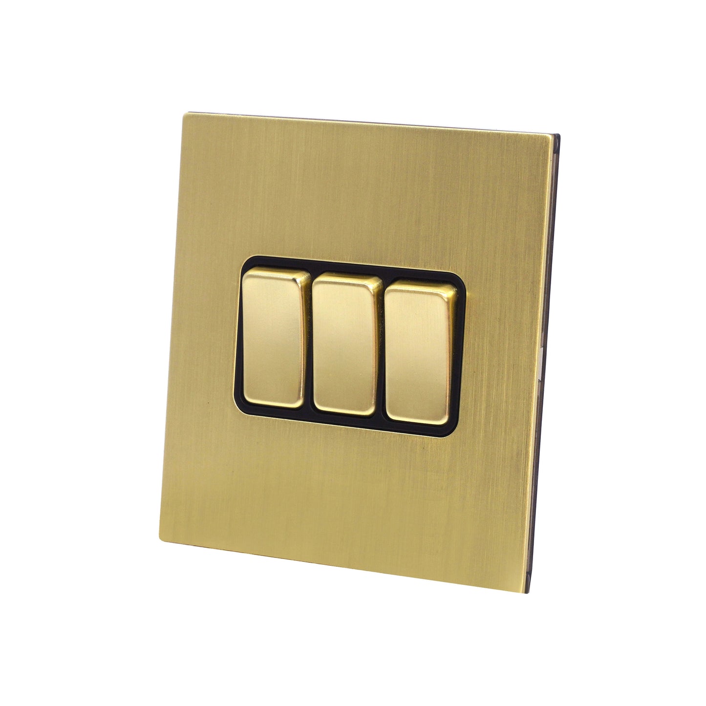 3 Gang 2 Way Switch – Rocker Button – Stainless Steel