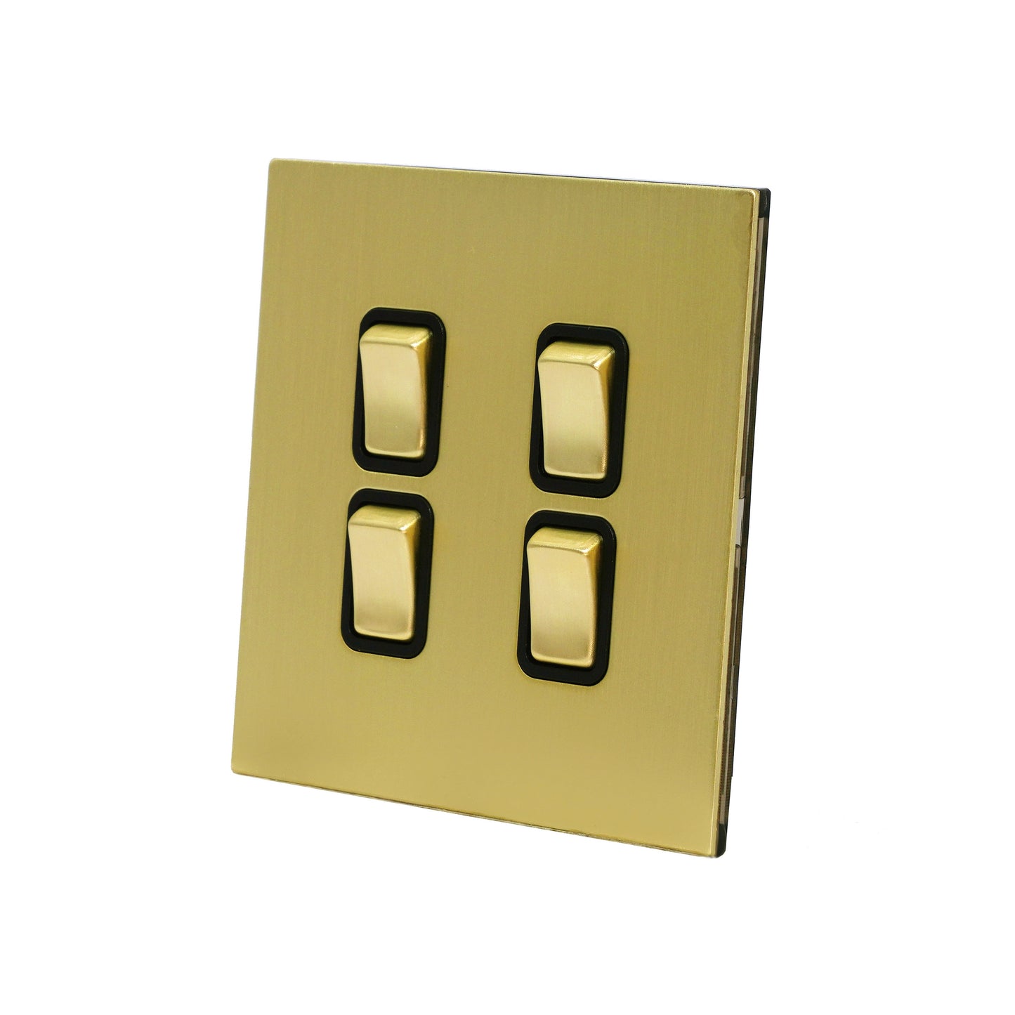 4 Gang 2 Way Switch (86) – Rocker Button – Stainless Steel