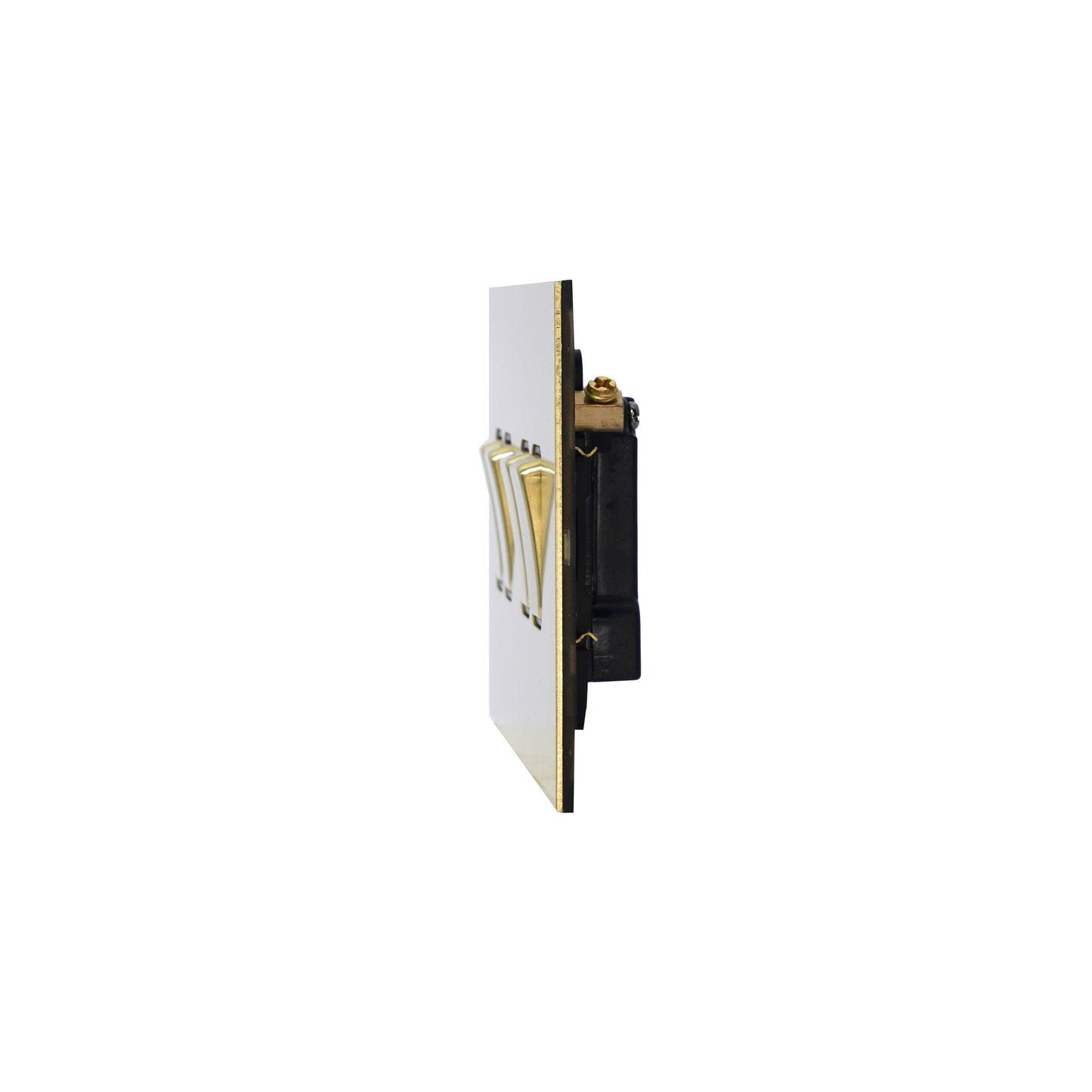 4 Gang 2 Way Switch (148) – Rocker Button – Stainless Steel