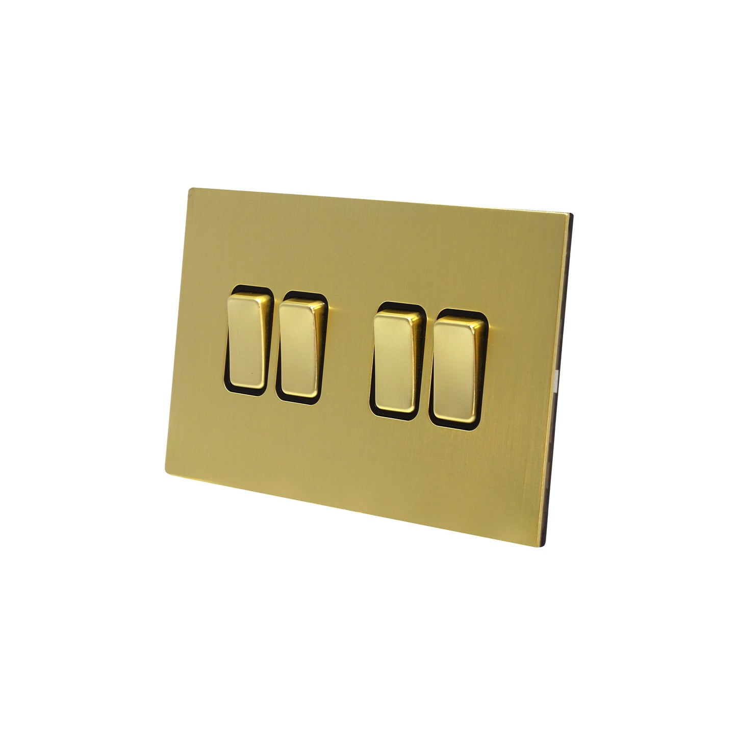 4 Gang 2 Way Switch (148) – Rocker Button – Stainless Steel