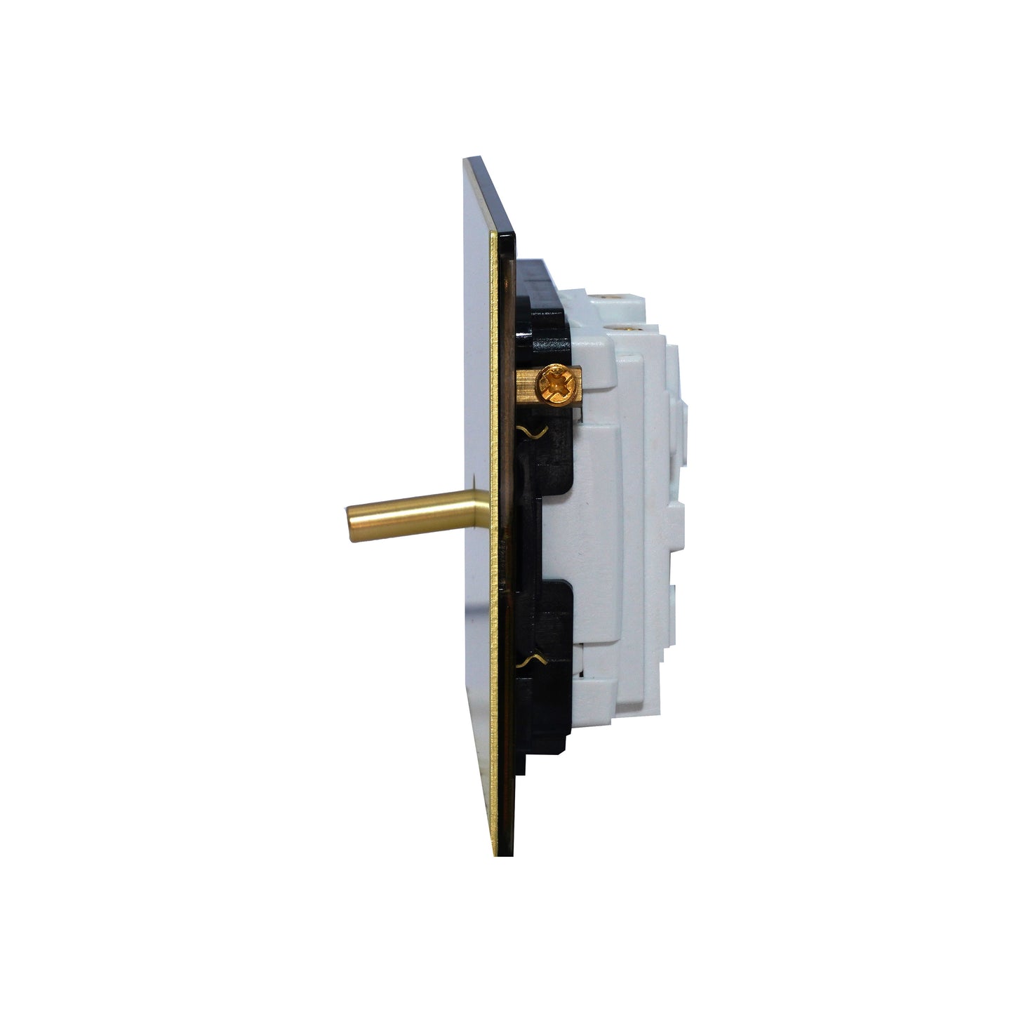 1 Gang Intermediate Switch – Plain Toggle – Stainless Steel / Copper