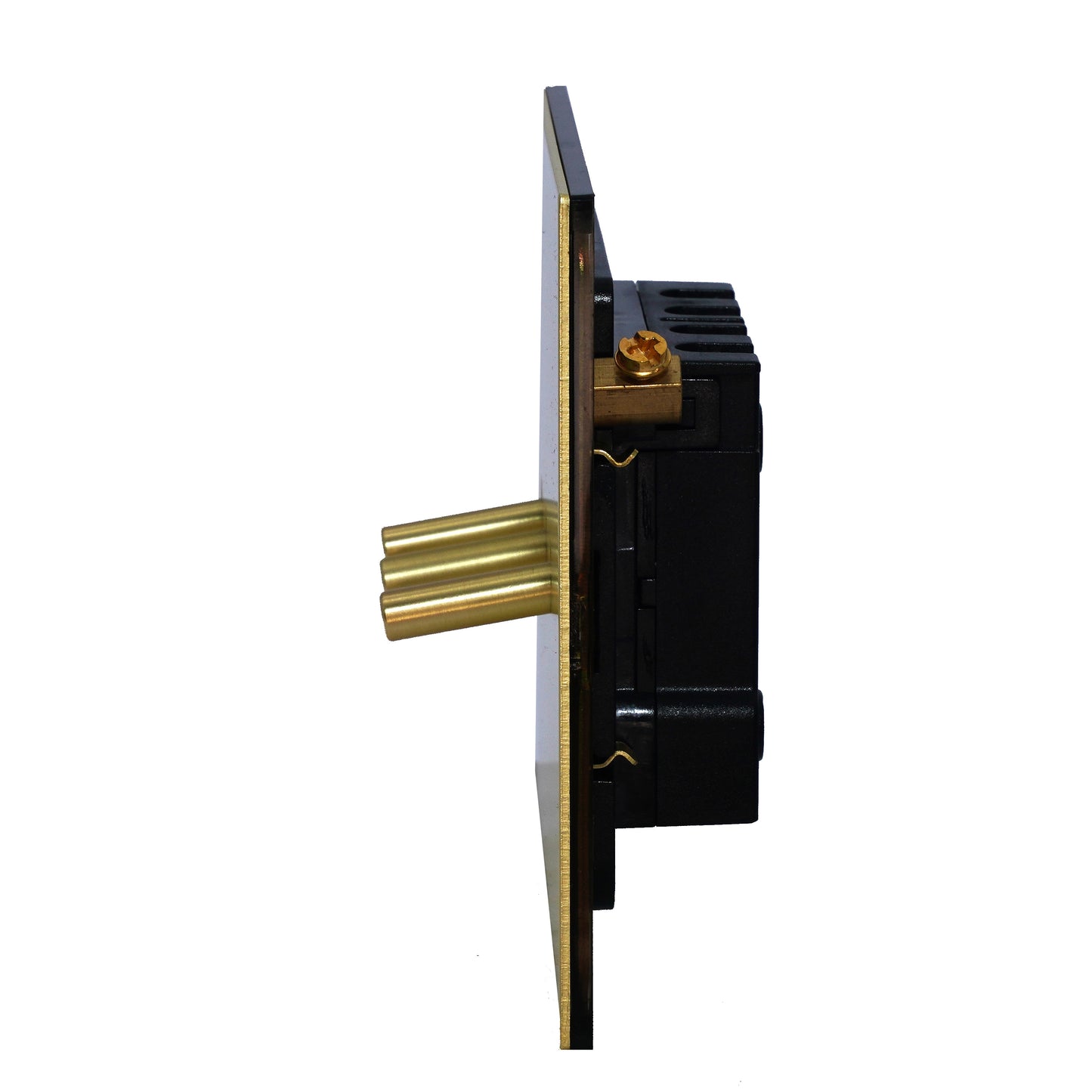 3 Gang 2 Way Switch – Plain Toggle – Stainless Steel / Copper