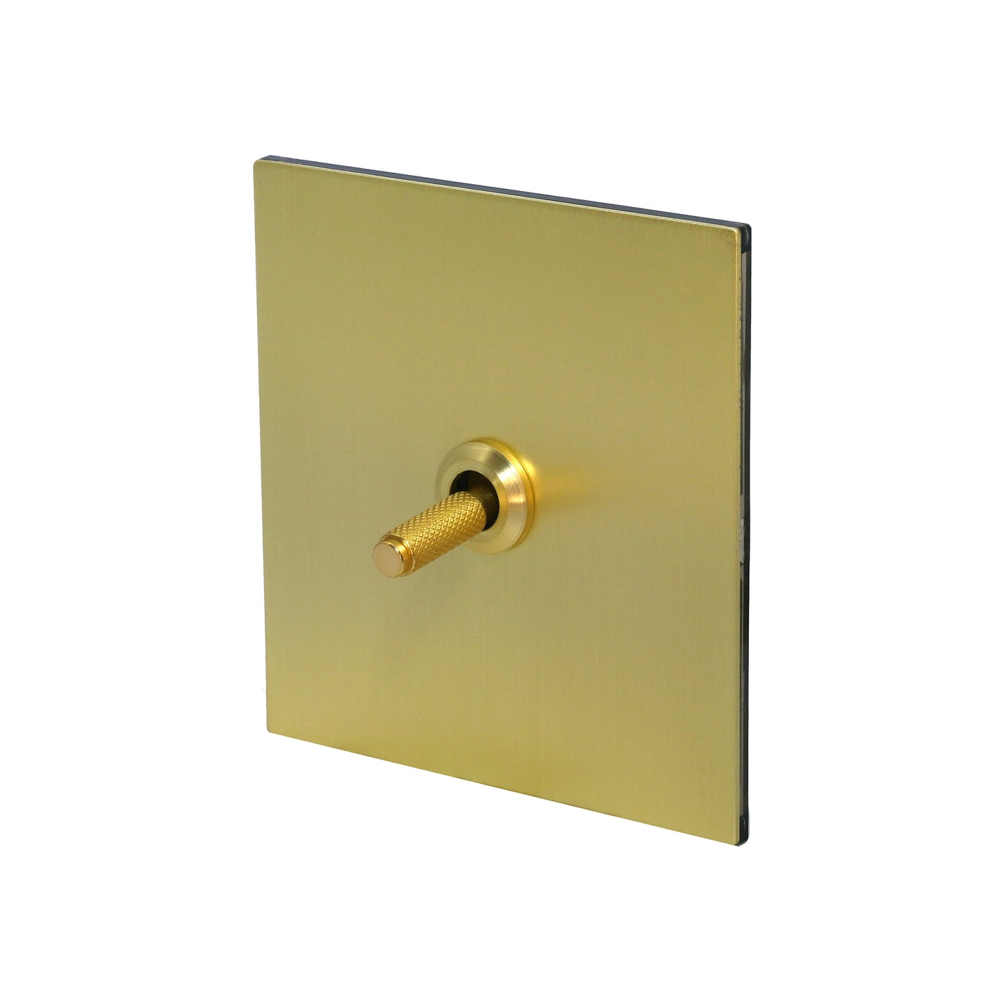 1 Gang 2 Way Switch – Knurled Toggle – Stainless Steel / Copper