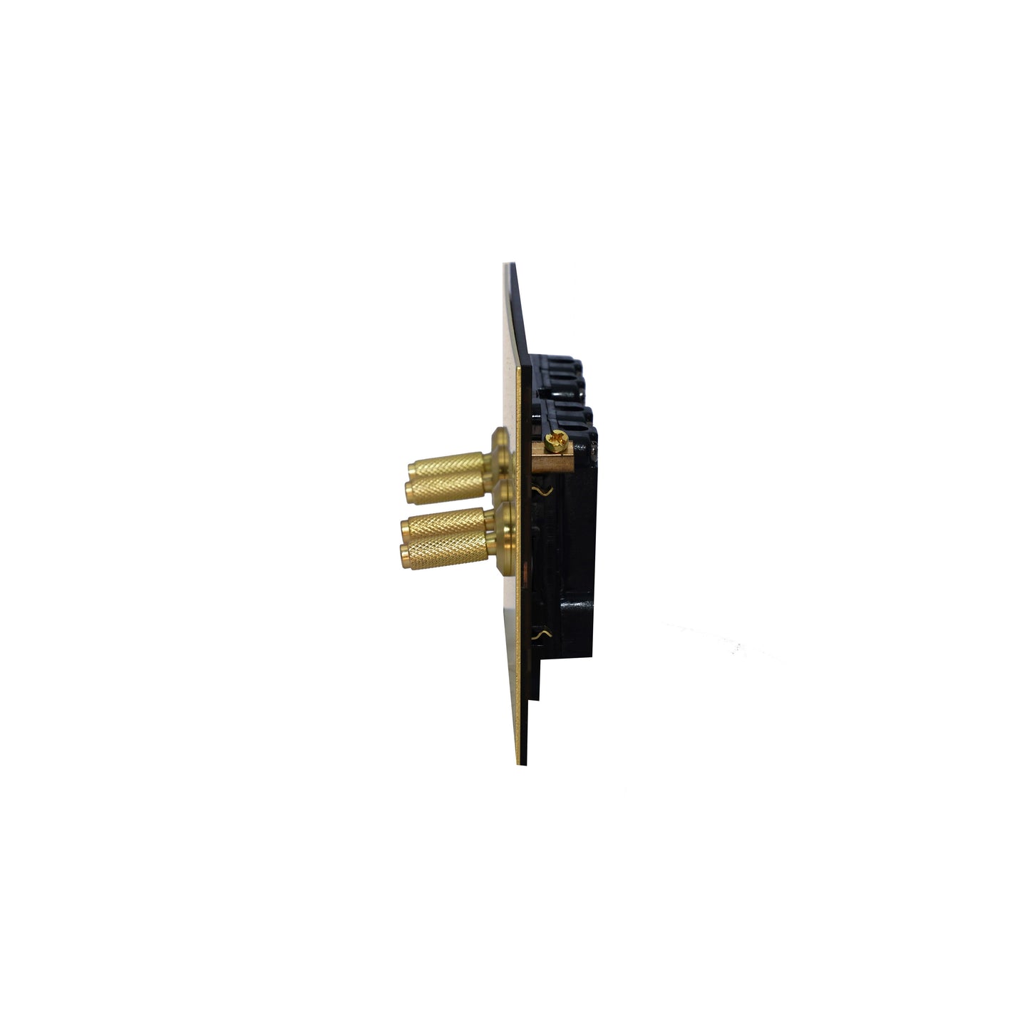 4 Gang 2 Way Switch (148) – Knurled Toggle – Stainless Steel / Copper