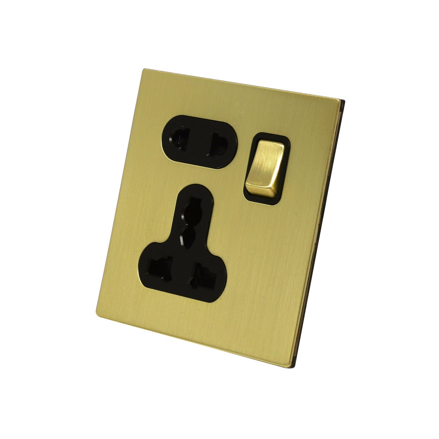 Single 5-Pin Socket 13A – On/Off – Stainless Steel