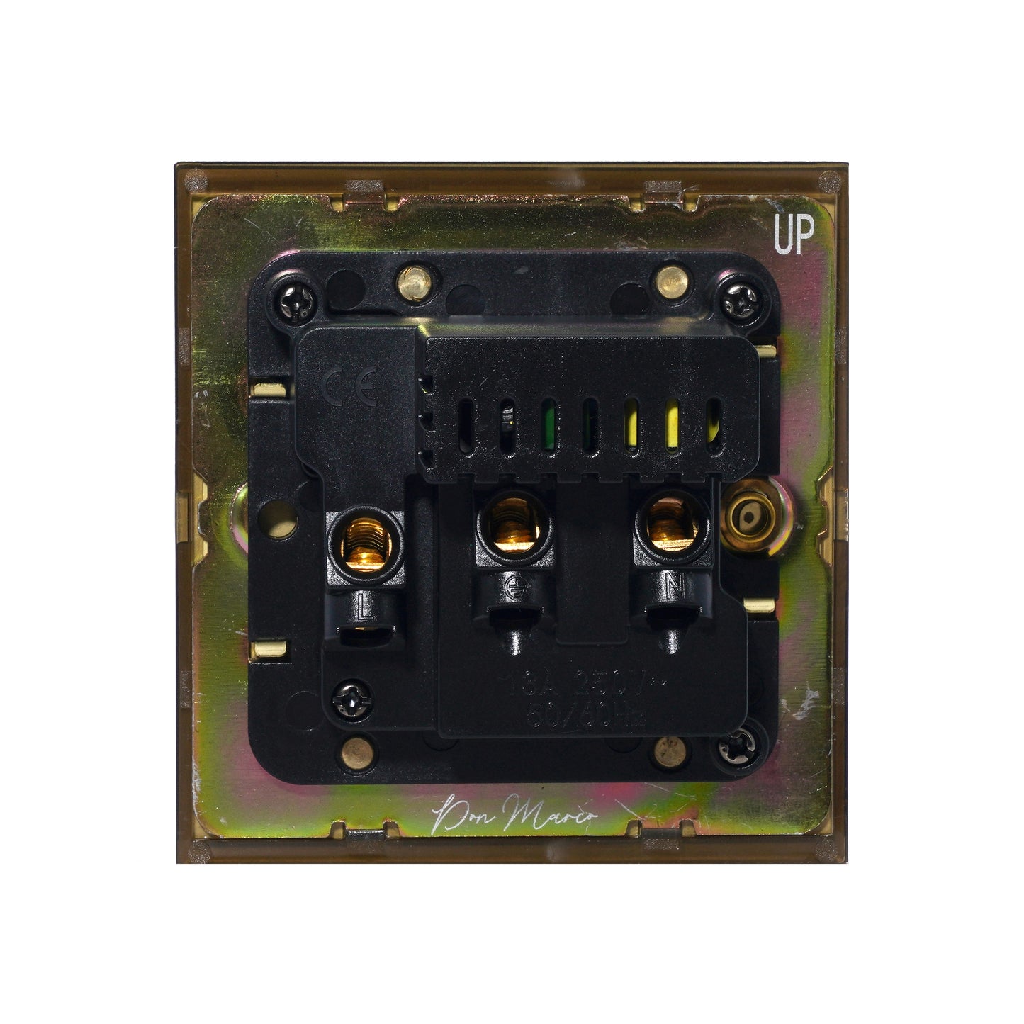 Single MF Socket 13A – On/Off + USB + Type-C – Stainless Steel