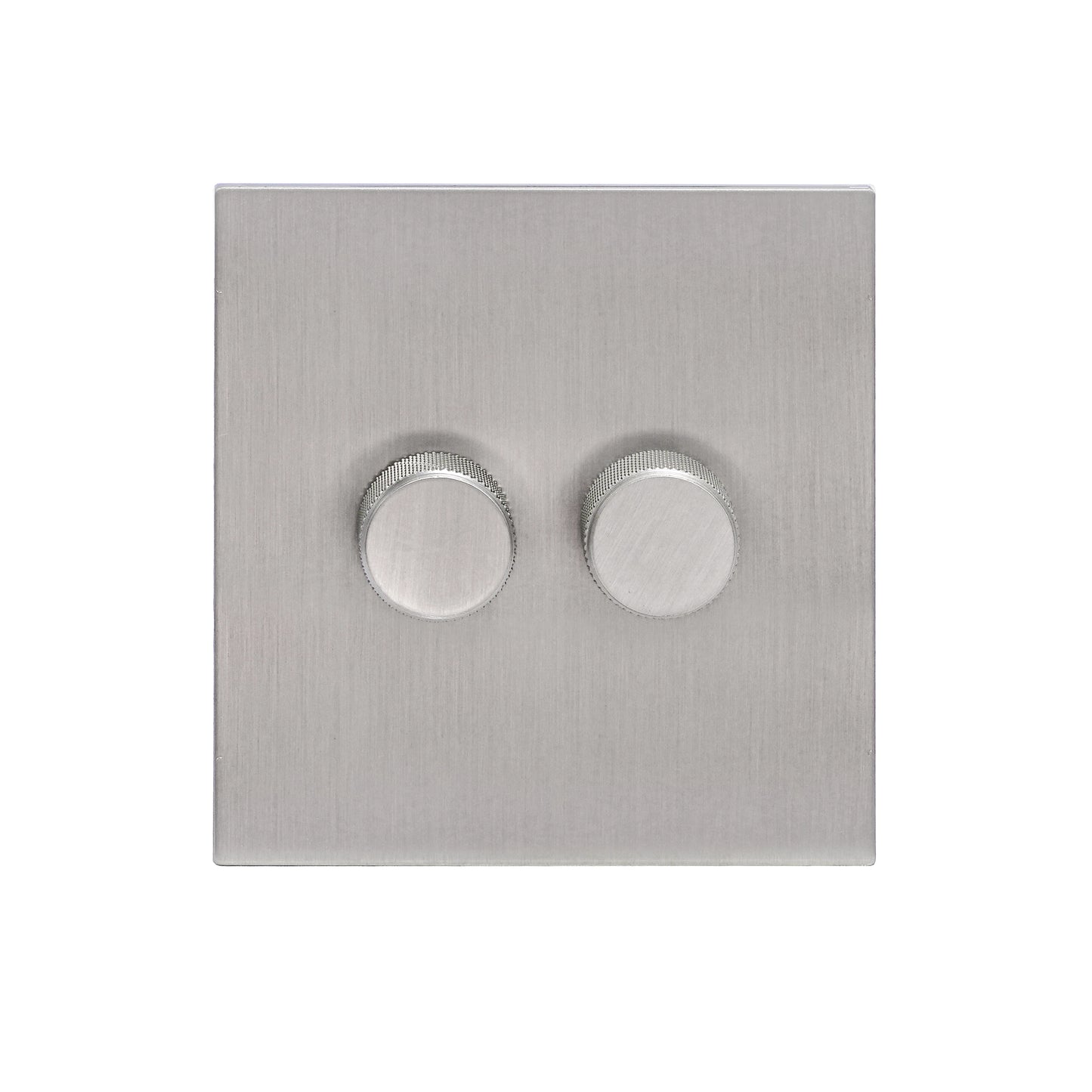 Double Light Dimmer – 2 x 500W Each – Stainless Steel