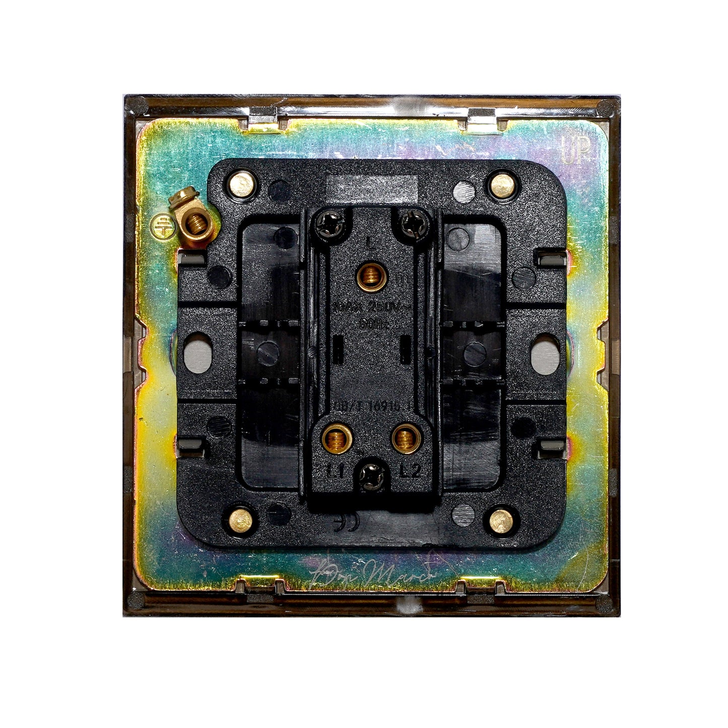 1 Gang 2 Way Switch – Rocker Button – Stainless Steel