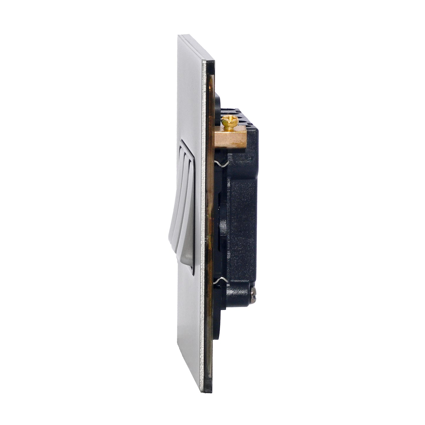3 Gang 2 Way Switch – Rocker Button – Stainless Steel