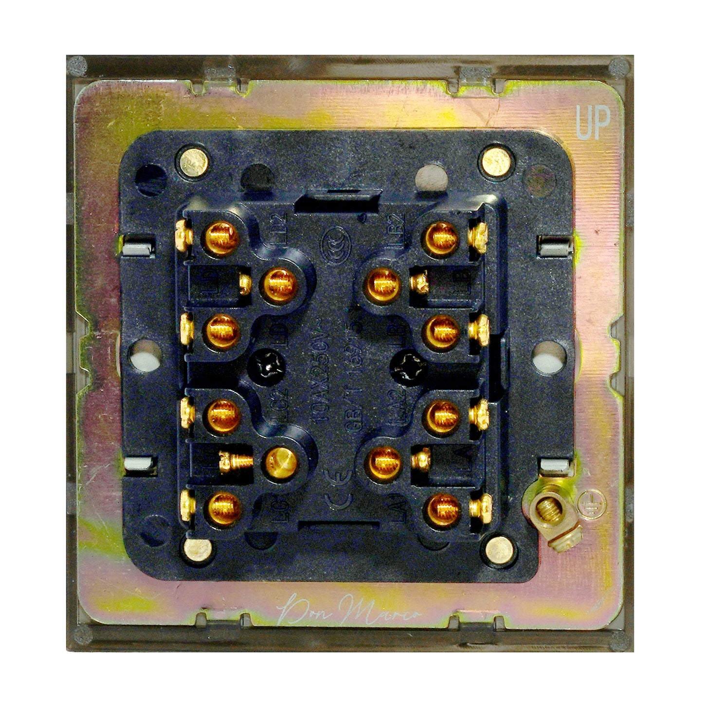 4 Gang 2 Way Switch (86) – Rocker Button – Stainless Steel