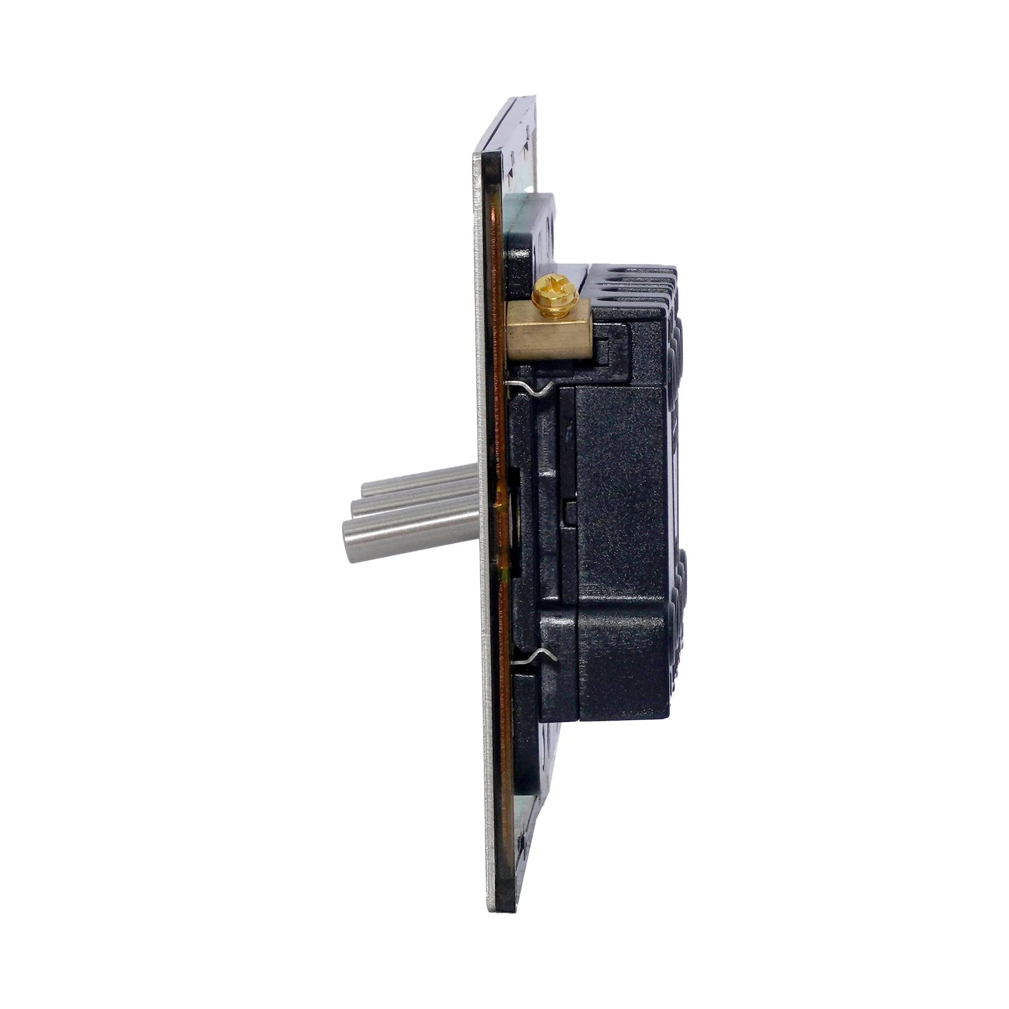 3 Gang 2 Way Switch – Plain Toggle – Stainless Steel / Copper