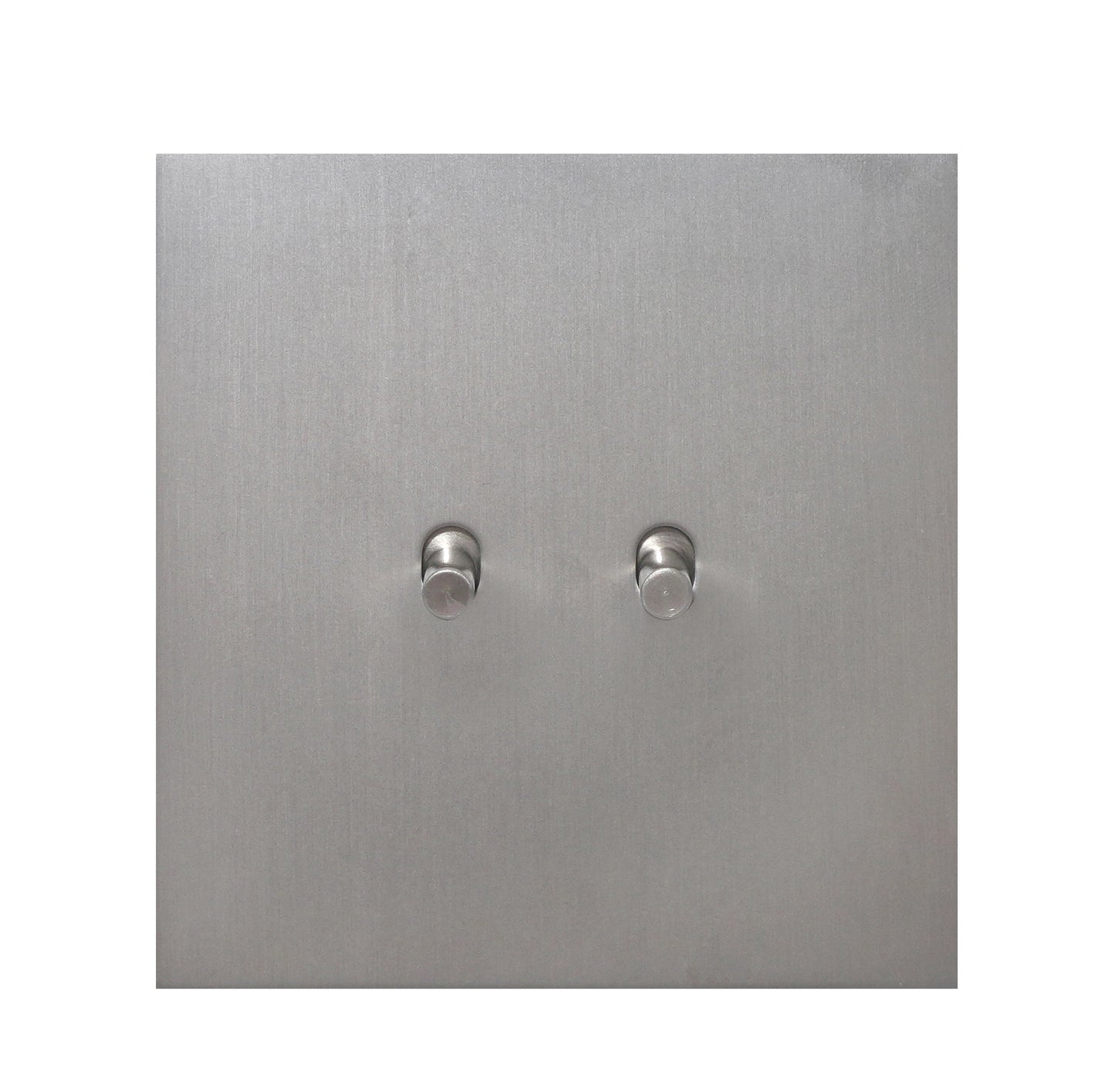2 Gang Intermediate Switch – Plain Toggle – Stainless Steel / Copper