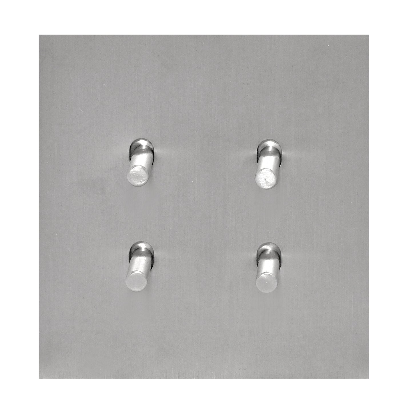 4 Gang 2 Way Switch (86) – Plain Toggle – Stainless Steel / Copper