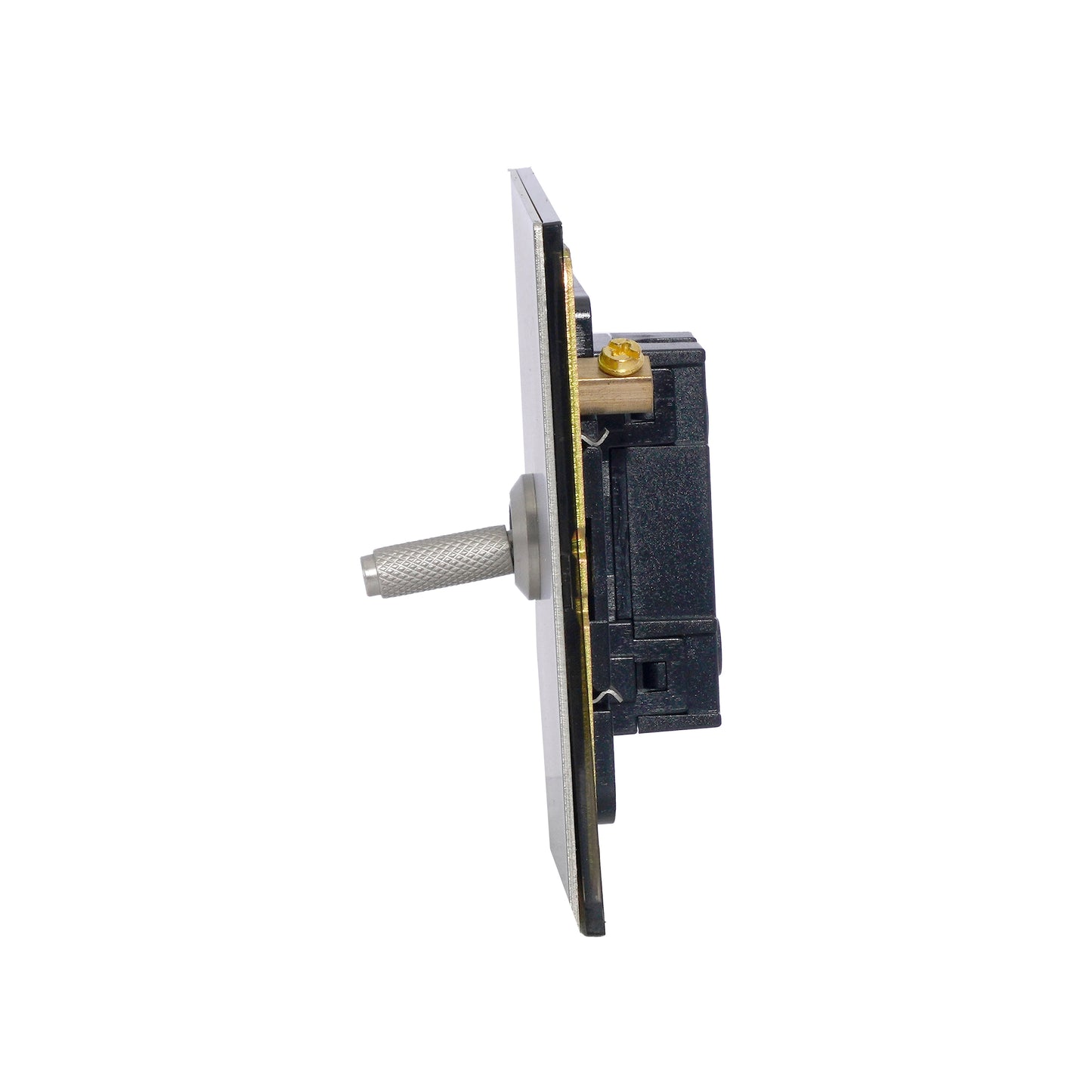 1 Gang 2 Way Switch – Knurled Toggle – Stainless Steel / Copper